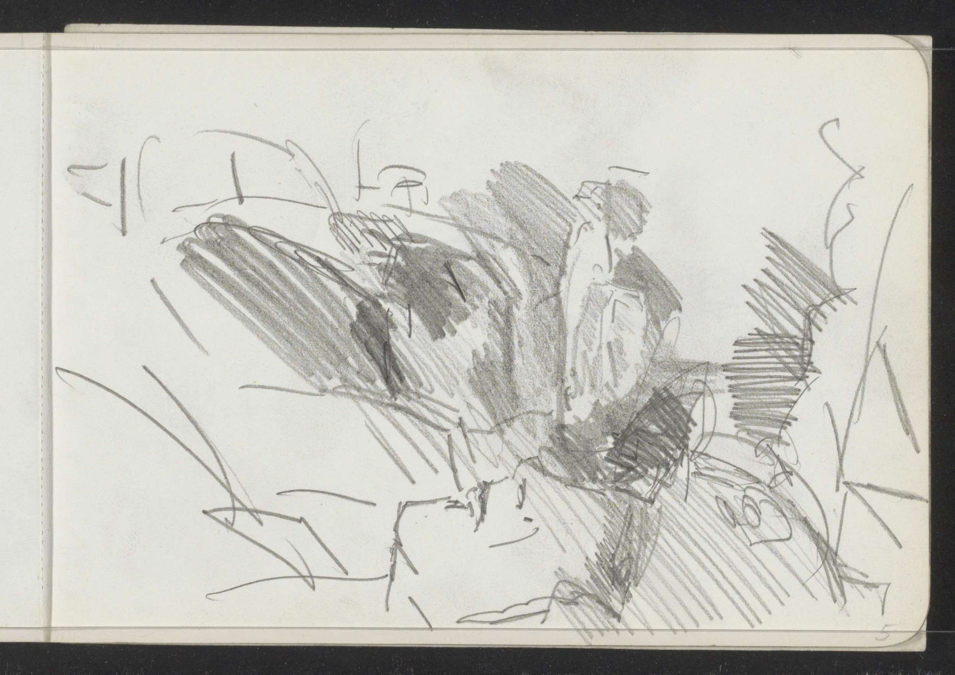 Figuren op een terras by Isaac Israels