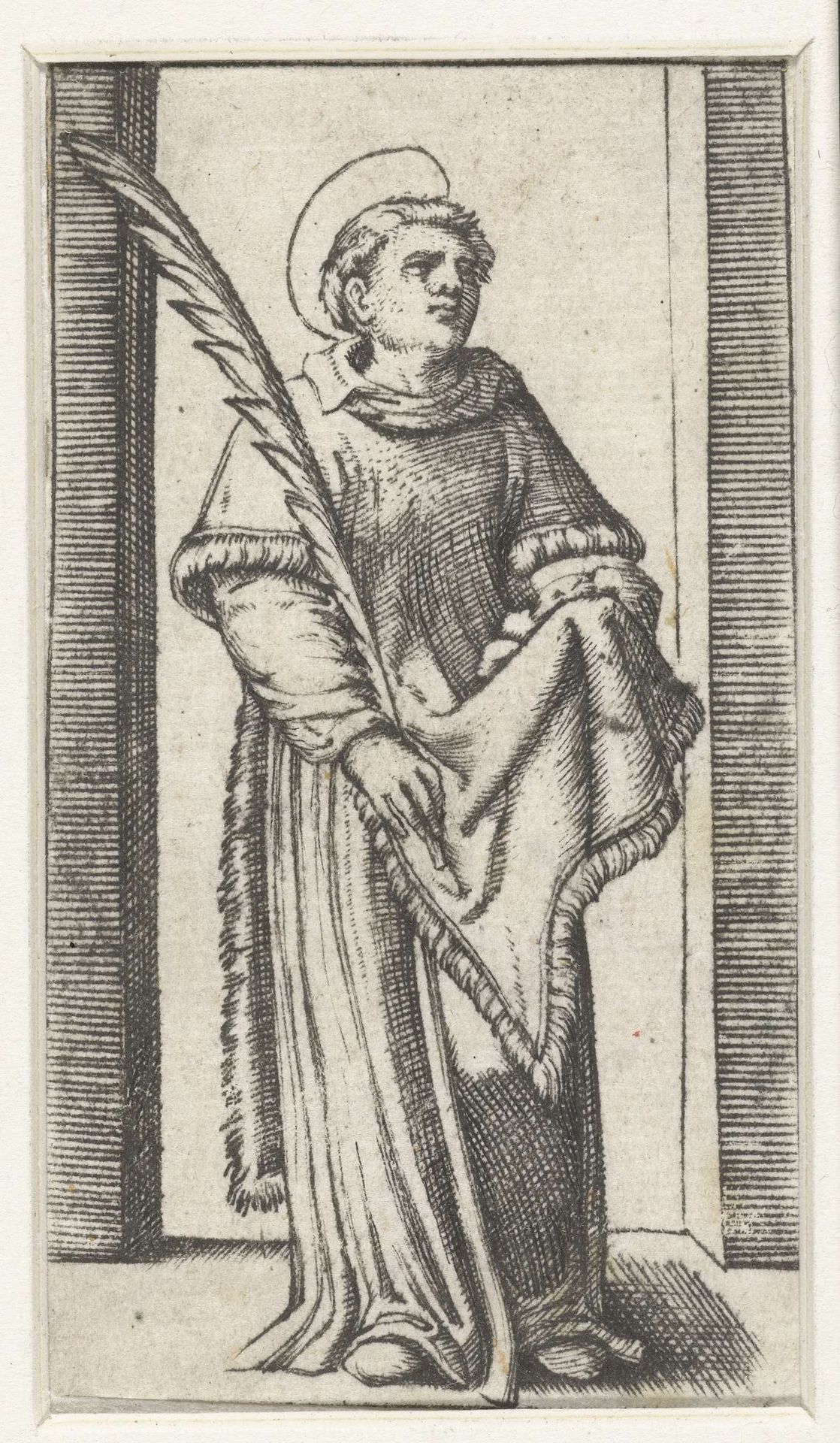 Heilige Stefanus met stenen by Anonymous