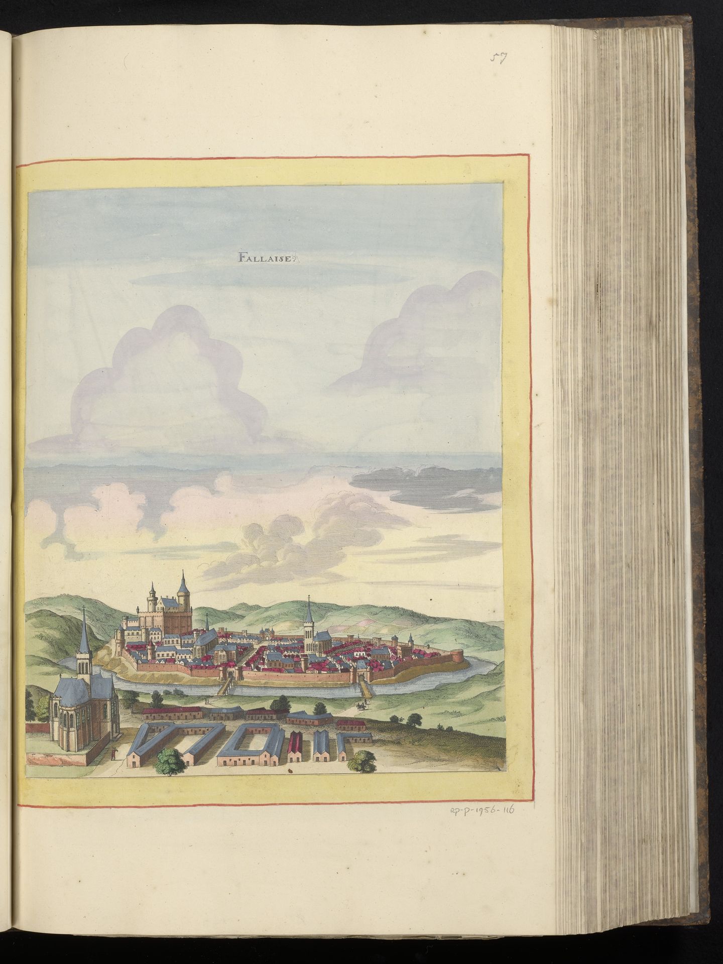 Gezicht op Falaise by Anonymous