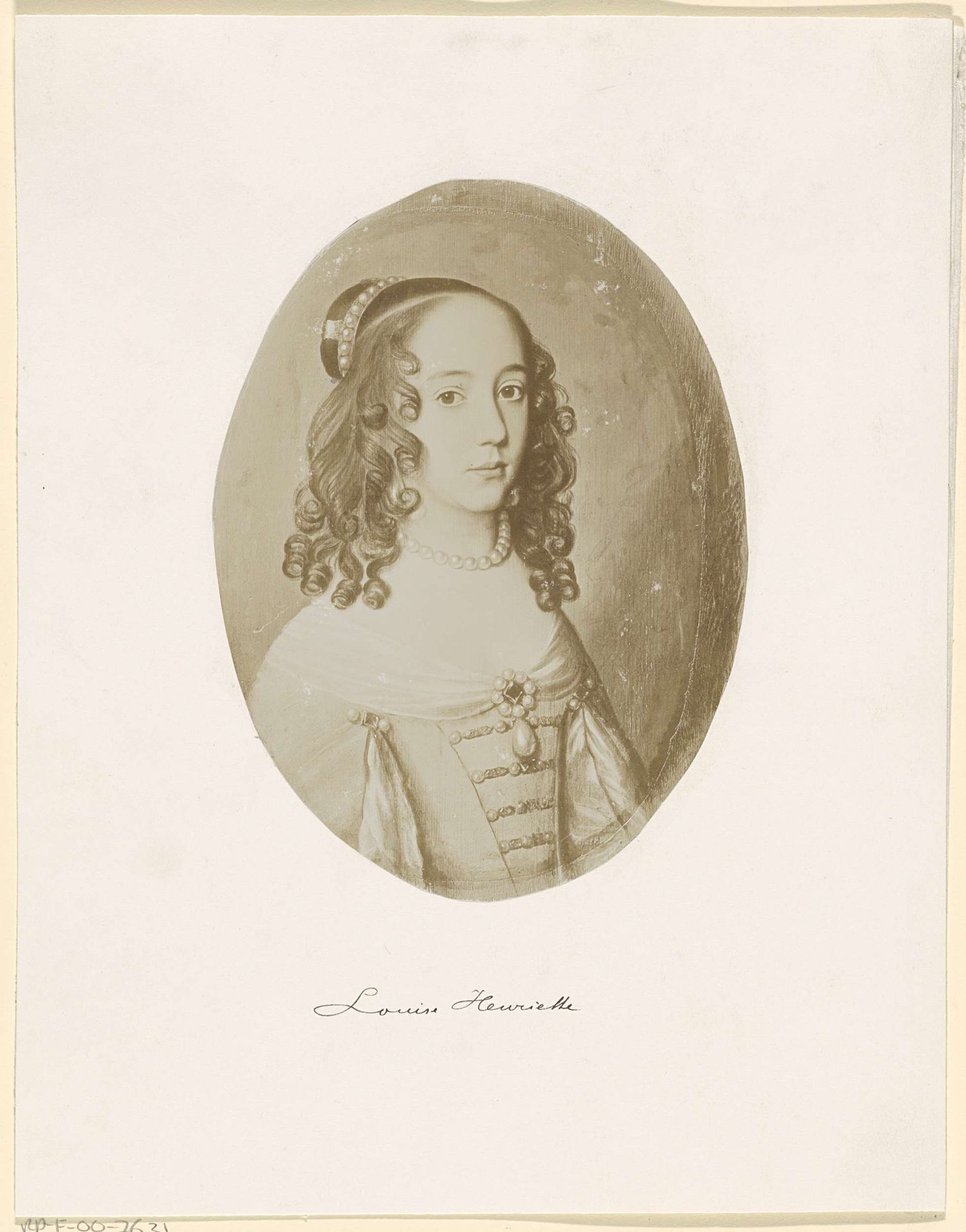 Portret van Louise Henriëtte, prinses van Oranje by Anonymous