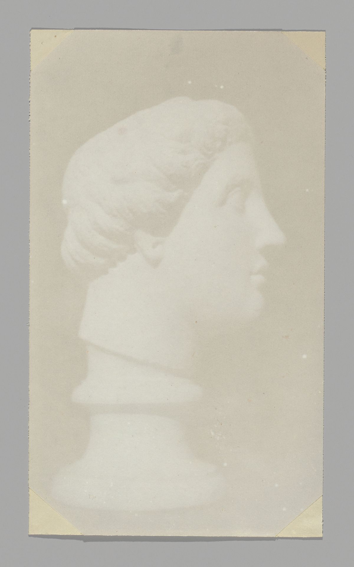 [Classical Head in Profile] by Hippolyte Bayard