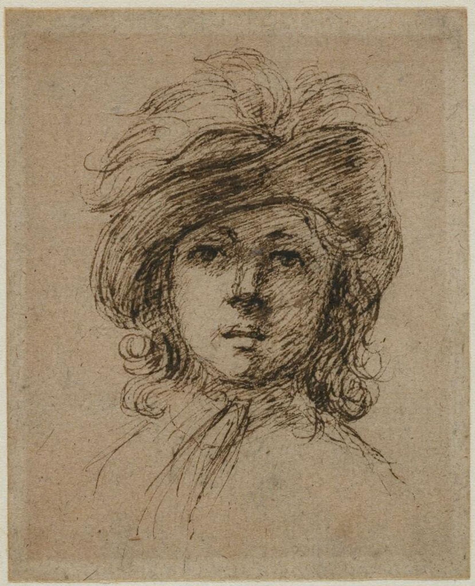 Portrait of a Young Man with a Hat by John Seymour