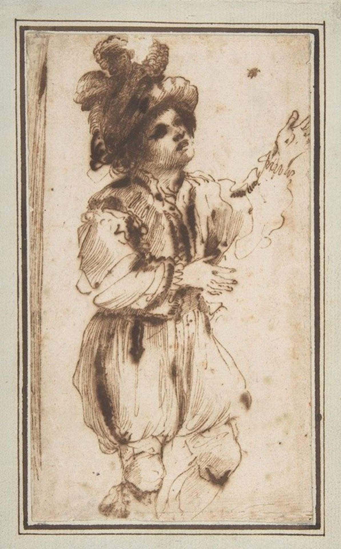 Boy Chasing a Butterfly by Guercino