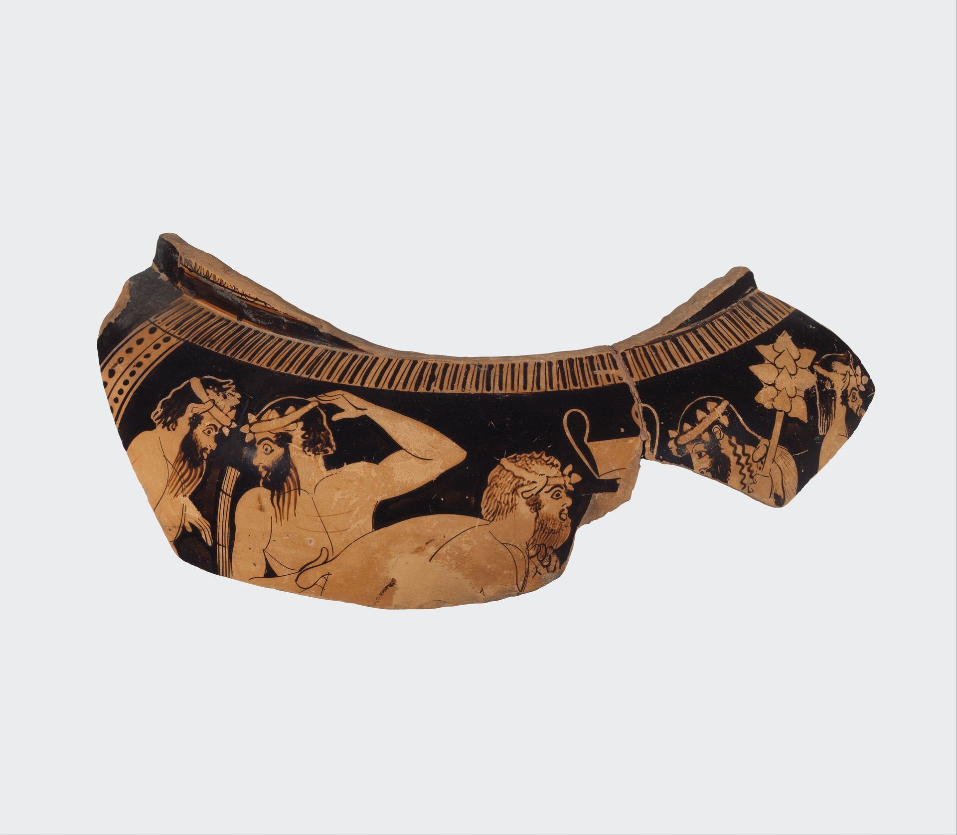 Fragment of a terracotta column-krater (mixing bowl for wine and water) by Anonymous
