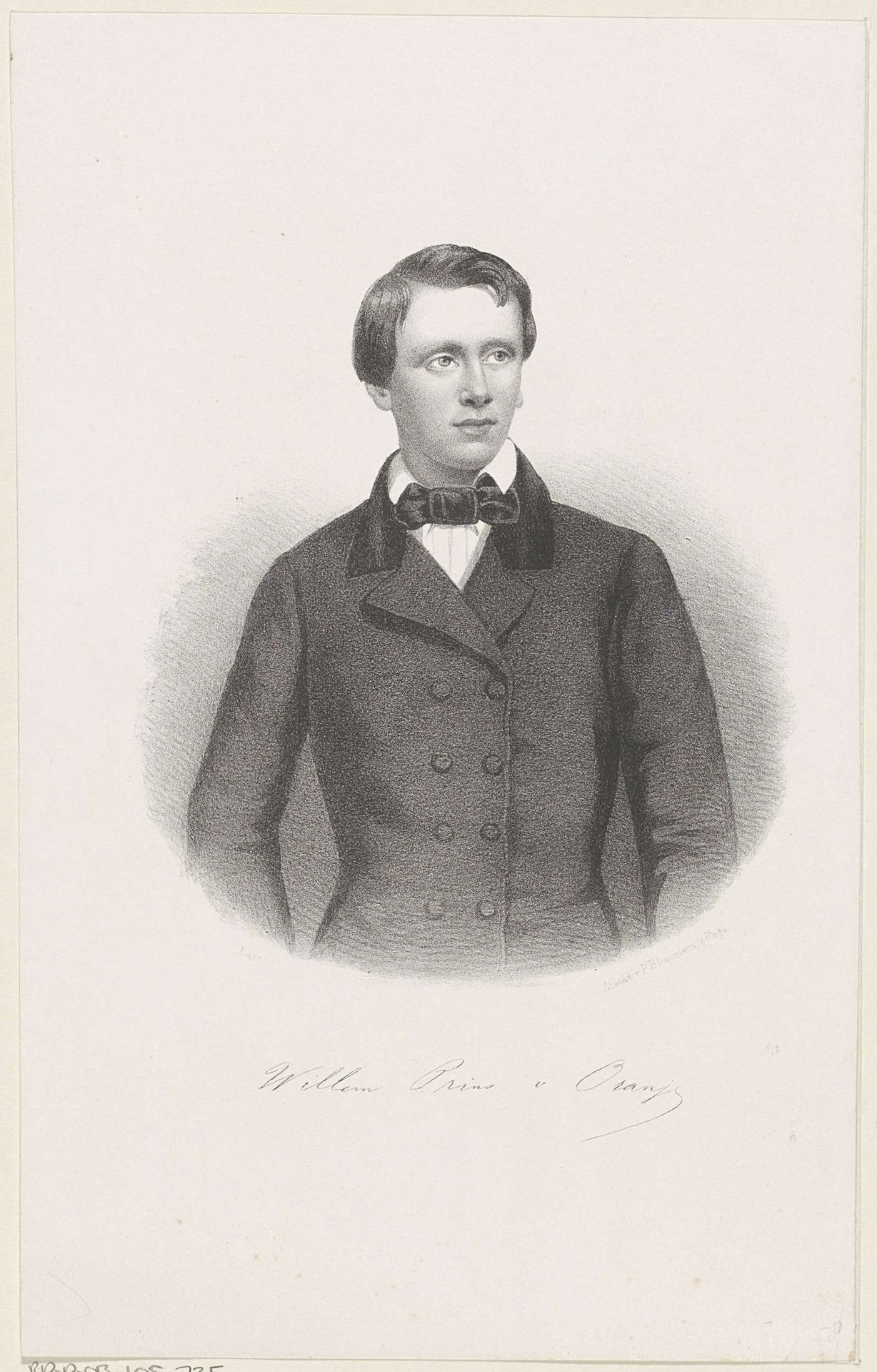Portret van Willem, prins der Nederlanden by Carel Christiaan Antony Last