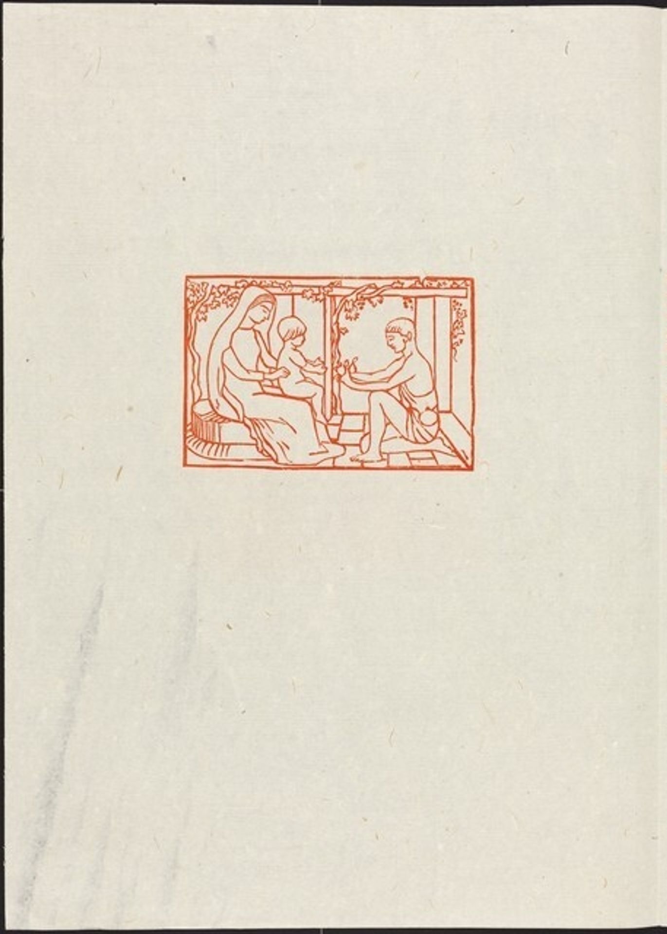 Fourth Eclogue: Lucina Smiles on Her Boy (En tête de la quatrieme eglogue) [left] by Aristide Maillol