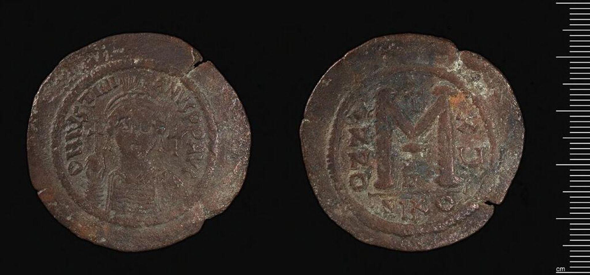 Coin of Justinian I by Justinian I