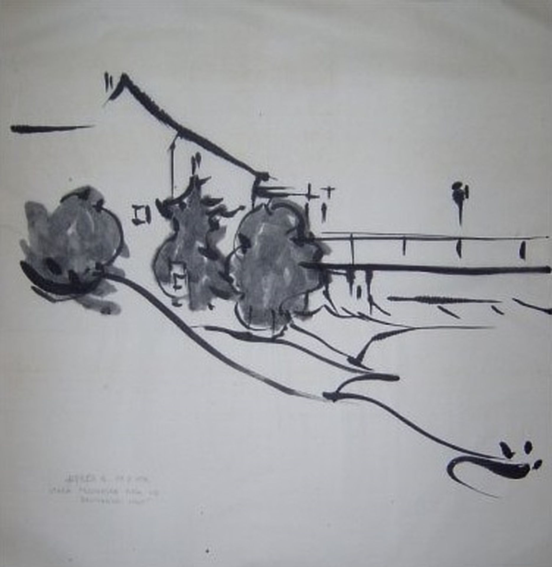 An old merchant house on the river Kupa by Alfred Freddy Krupa