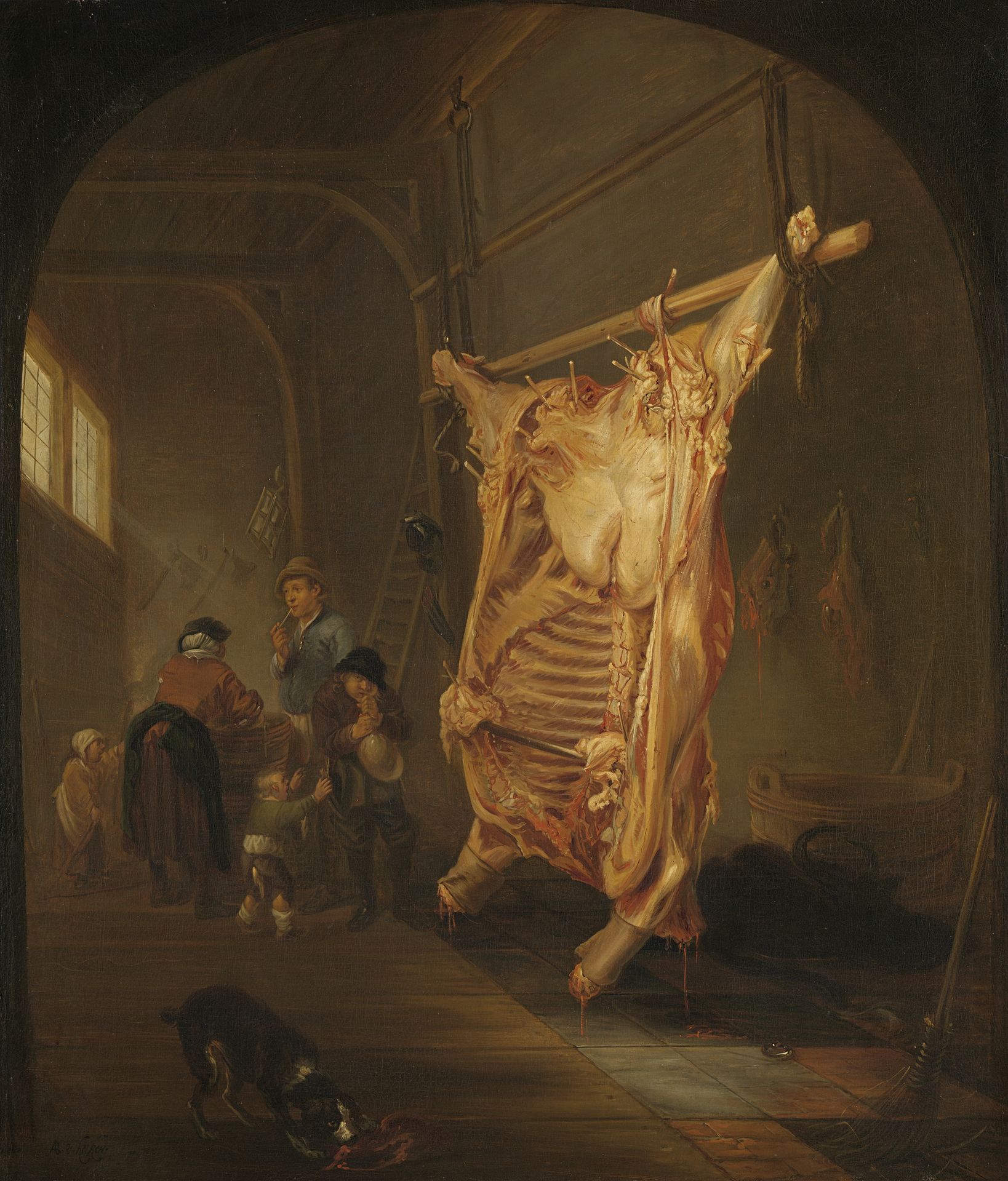 The Slaughtered Ox by Abraham van den Hecken