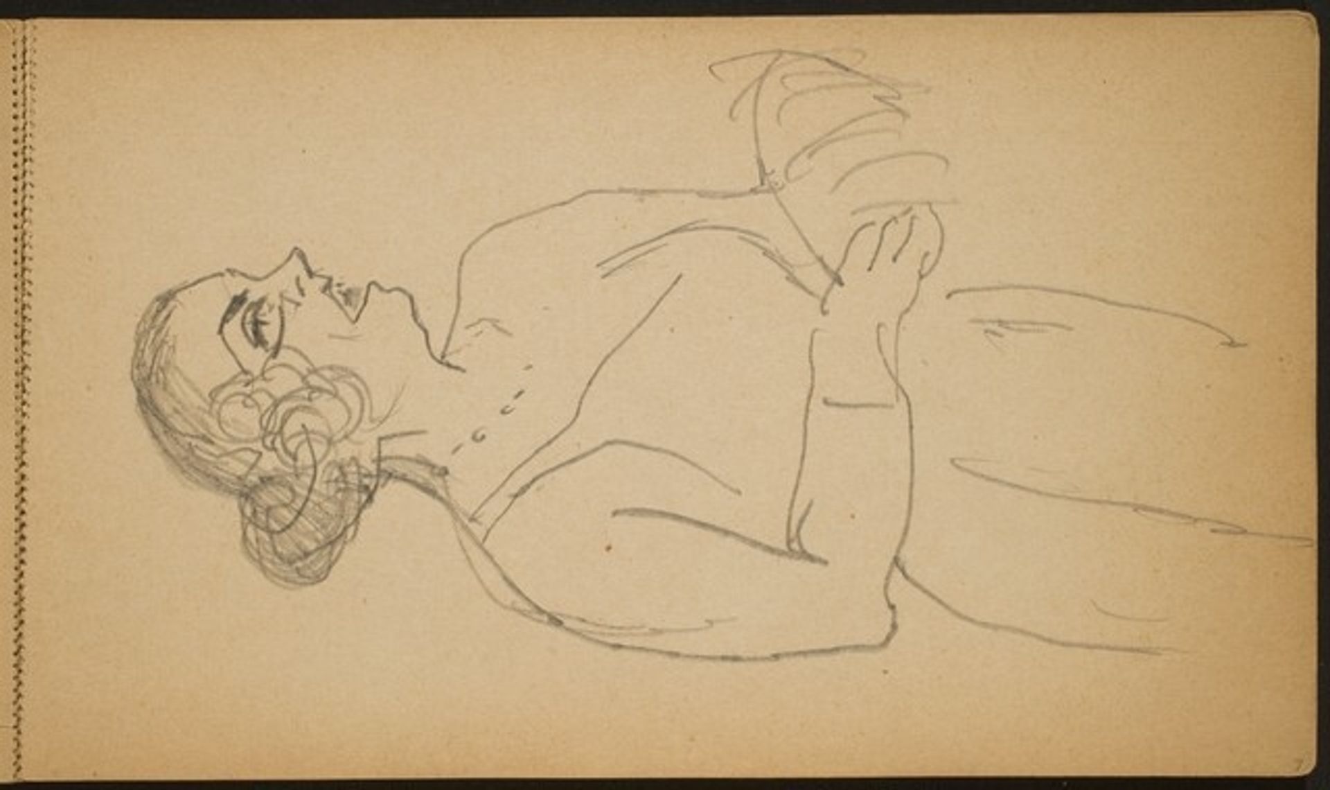 Singende Frau (Woman Singing) [p. 7] by Max Beckmann
