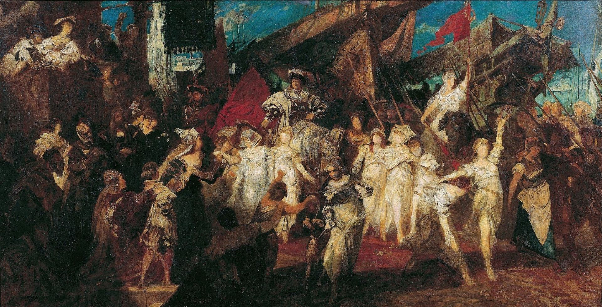 Charles V enters Antwerp by Hans Makart