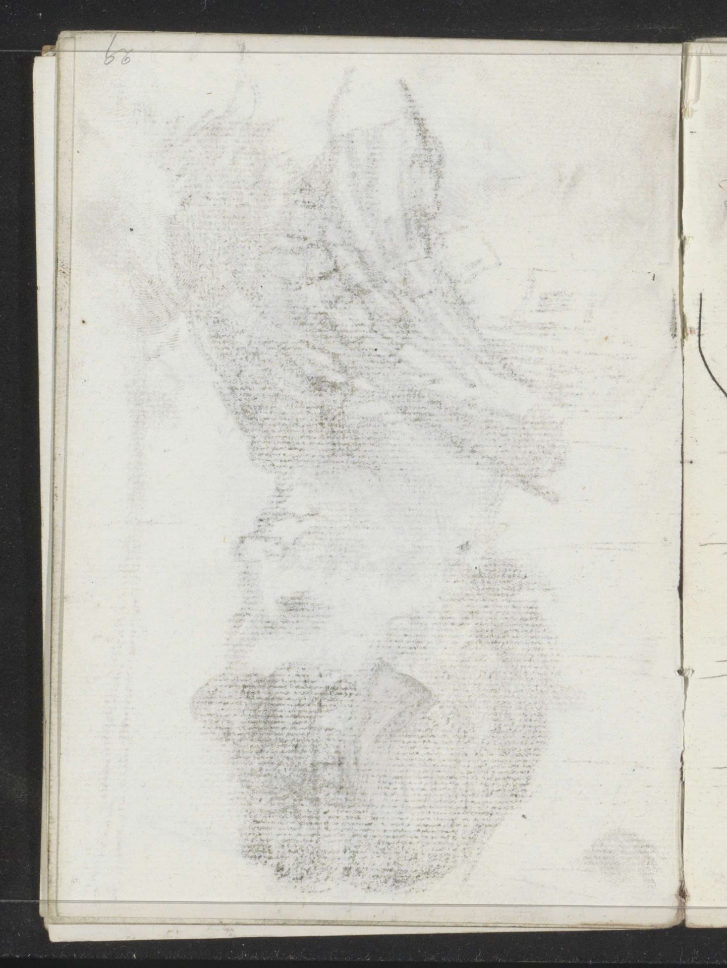 Abklatsch van de krijttekening op blad 9 recto by Isaac Israels