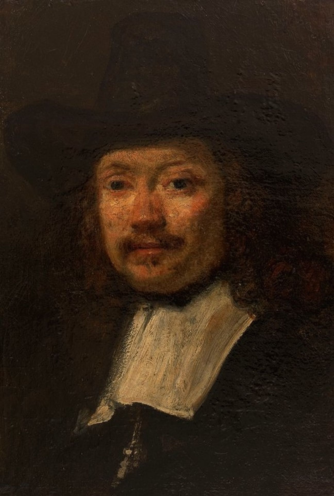 Etude d’homme [Les Syndics], copie d’après Rembrandt by Félix Ziem