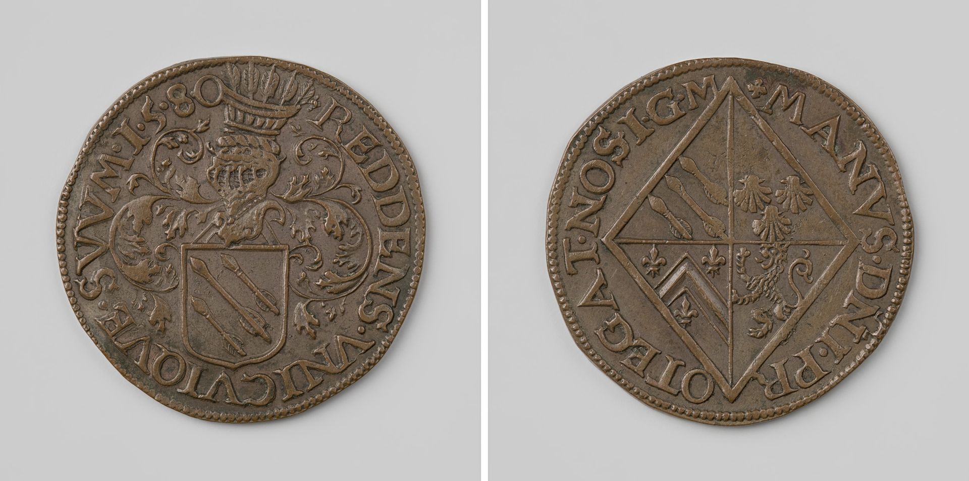 Rekenpenning van Symon Pyll, rekenmeester van Holland en Francine van der Mersche by Anonymous