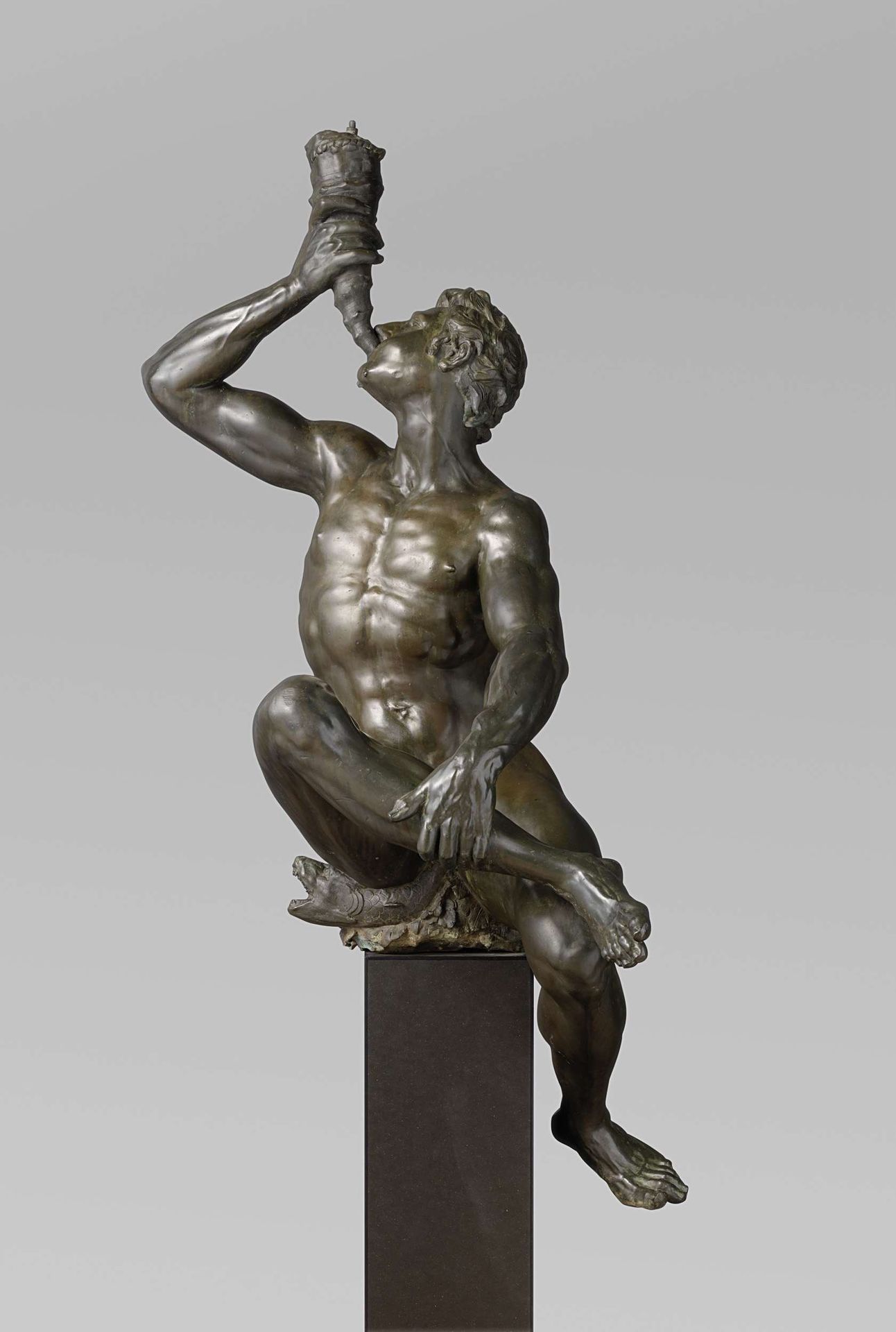 Triton Blowing a Conch Shell by Adriaen de Vries