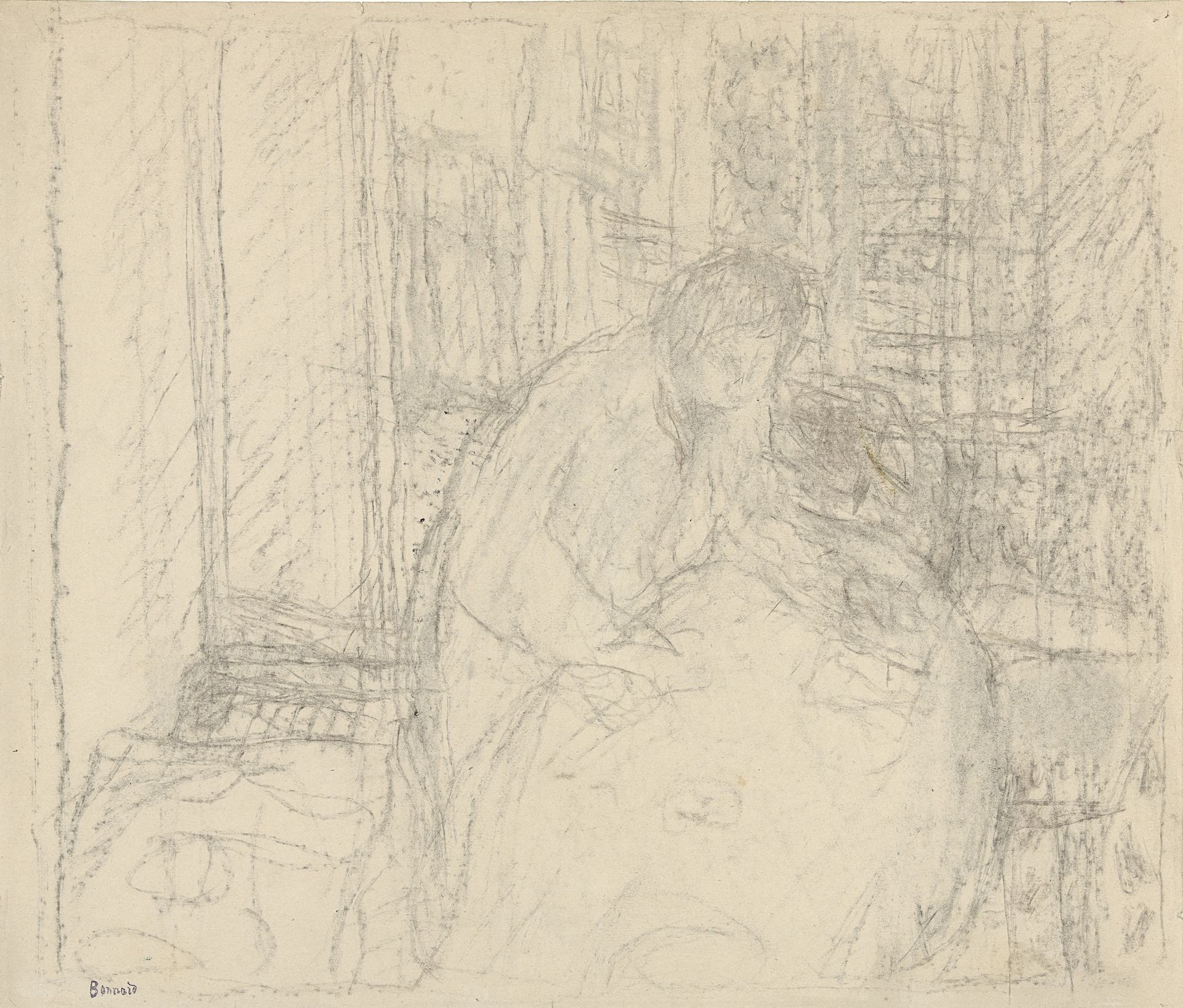 Marthe aan haar ontbijt by Pierre Bonnard