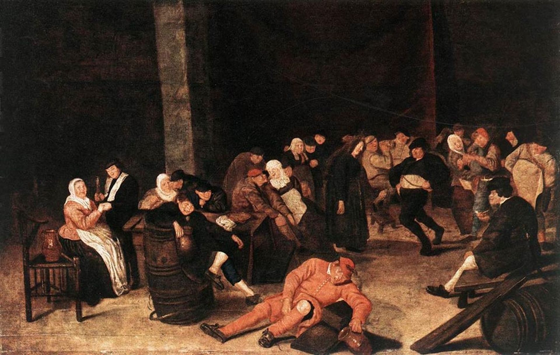 Peasants At A Wedding Feast by Frans Hals