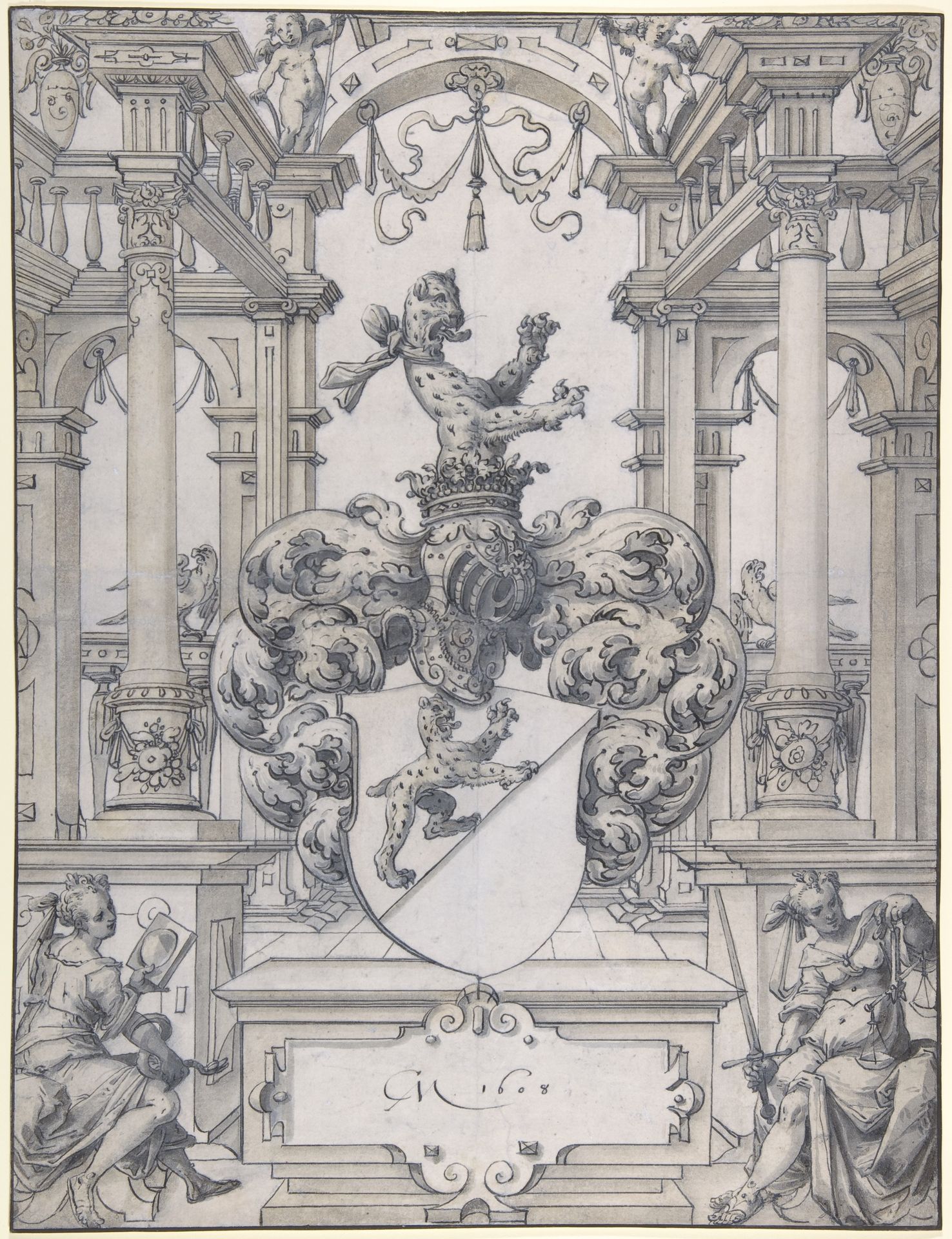 Design for a Stained Glass Window by Christoph Murer