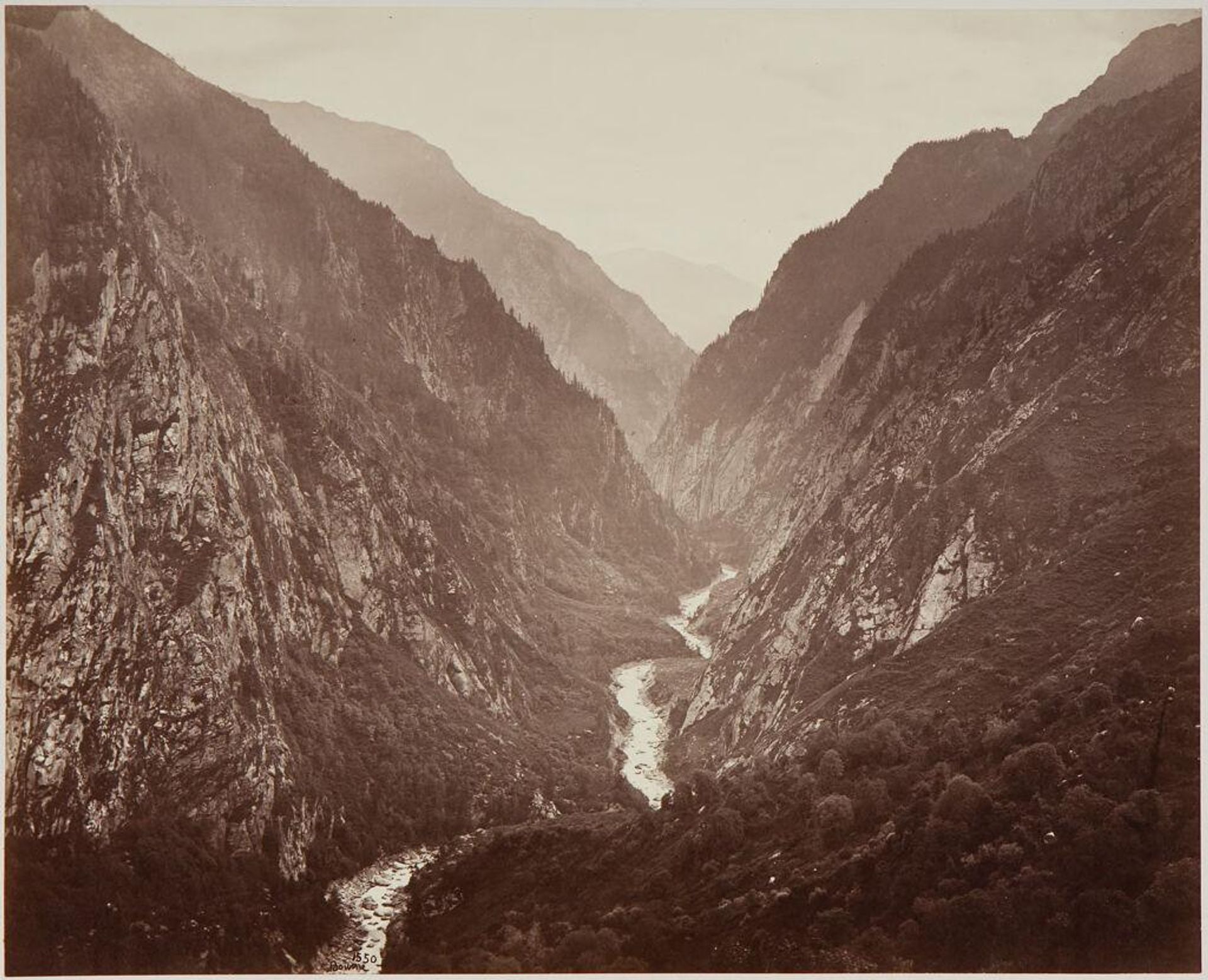The Ganges Valley from the Village of Suki (Evening) by Samuel Bourne