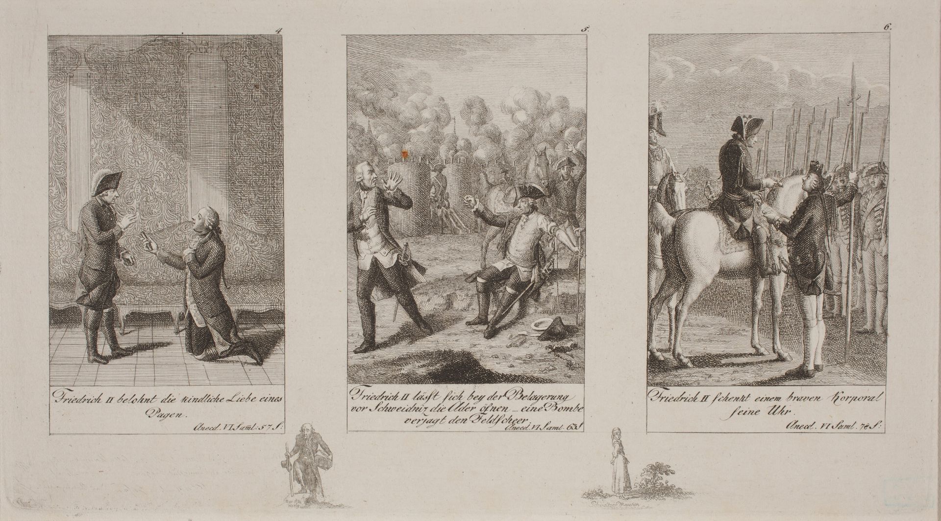 Anecdotes of King Frederik II by Daniel Nikolaus Chodowiecki