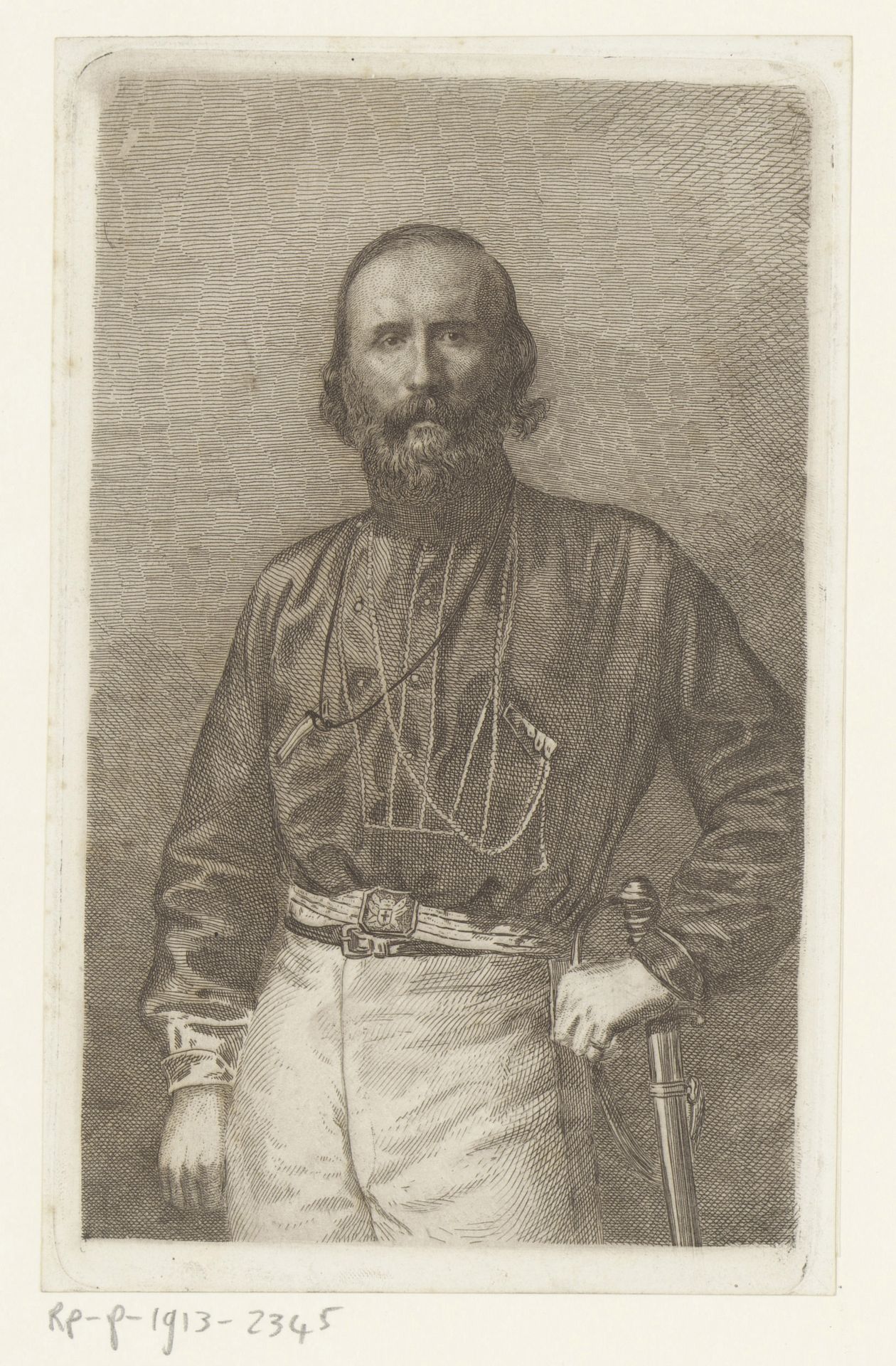 Portret van Giuseppe Garibaldi by Georg Otto