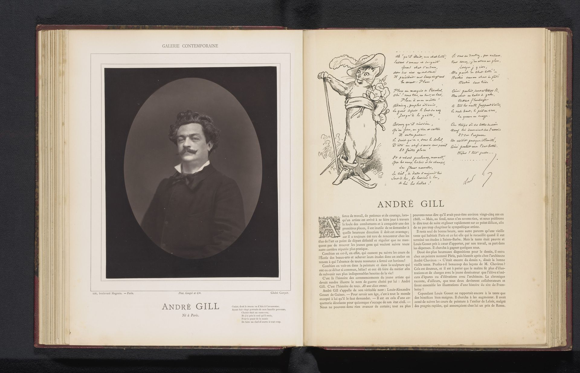 Portret van André Gill by Etienne Carjat