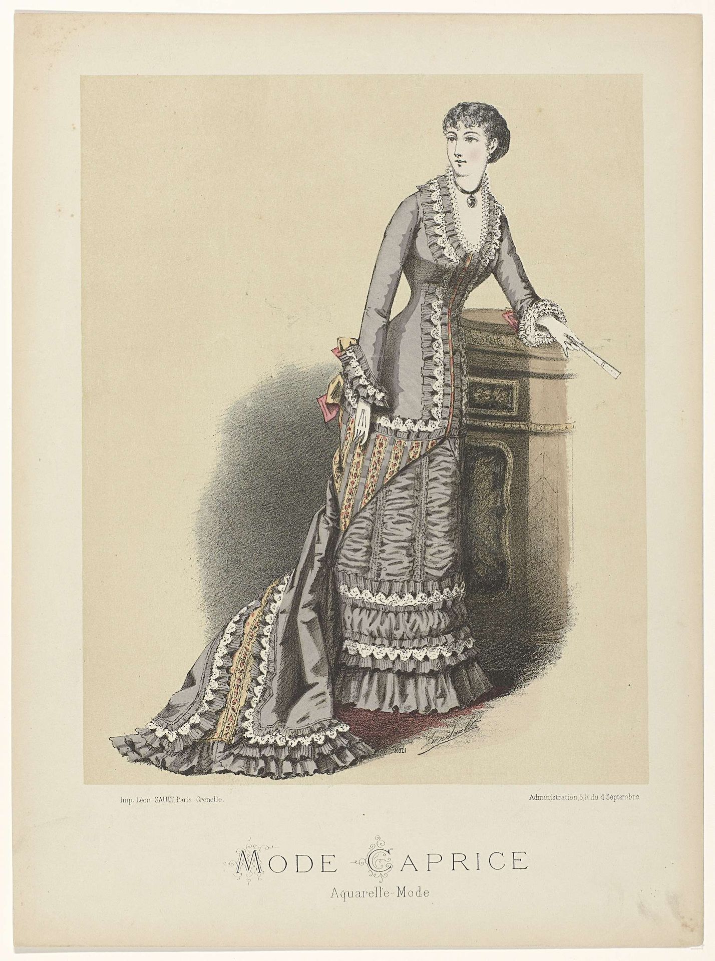 Mode Caprice, 1886 No. 10321 : Aquarelle-Mode by Anonymous
