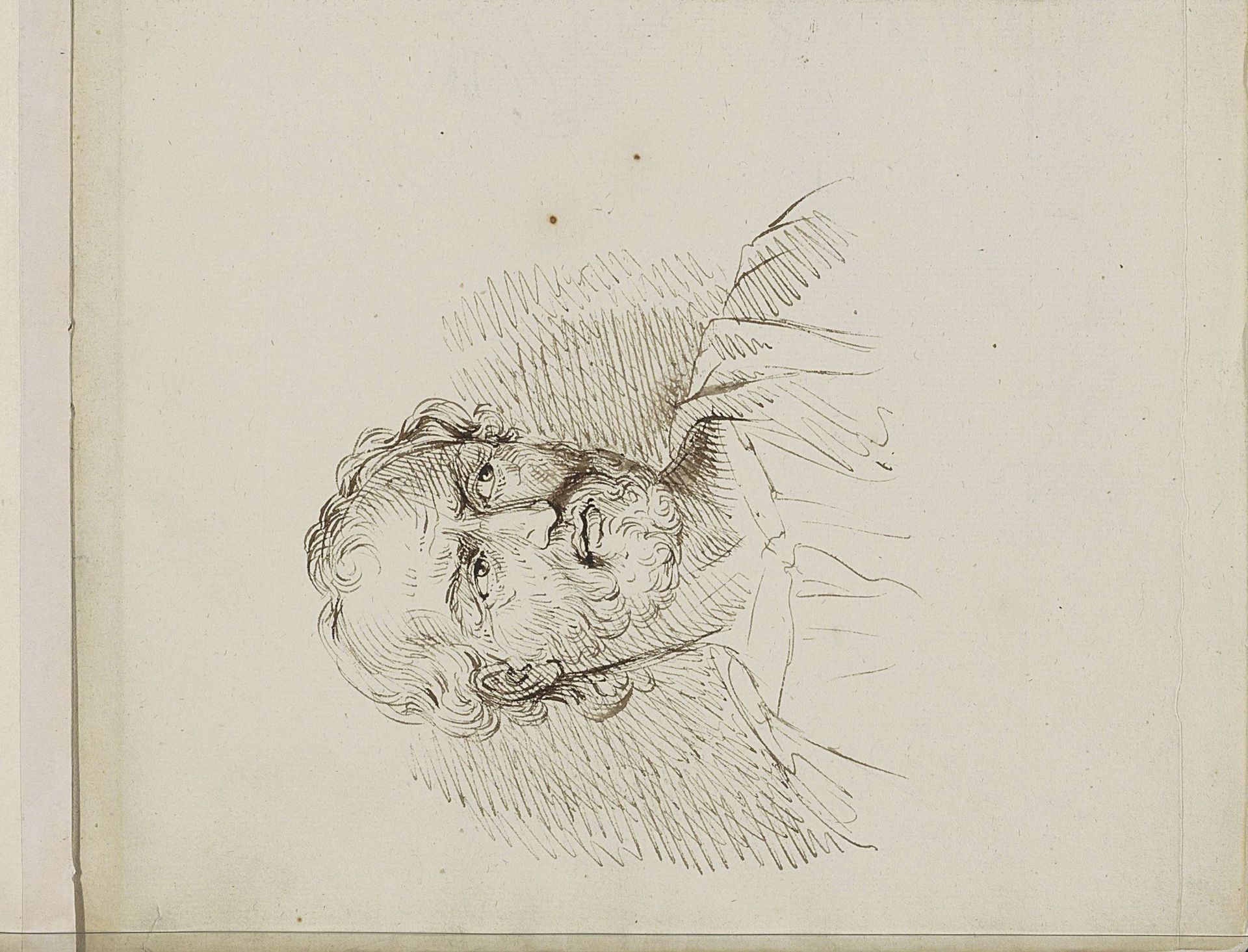 Portret van een man met een baard by Jan Baptist Tetar van Elven