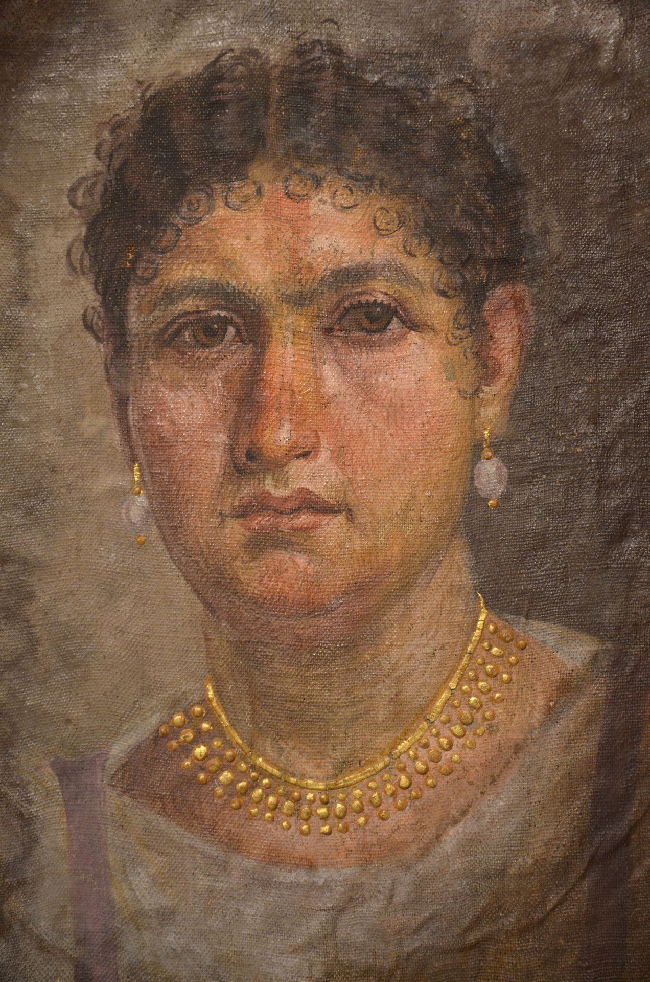 Mummy Portrait of Lady Aline, from Hawara by Fayum portrait