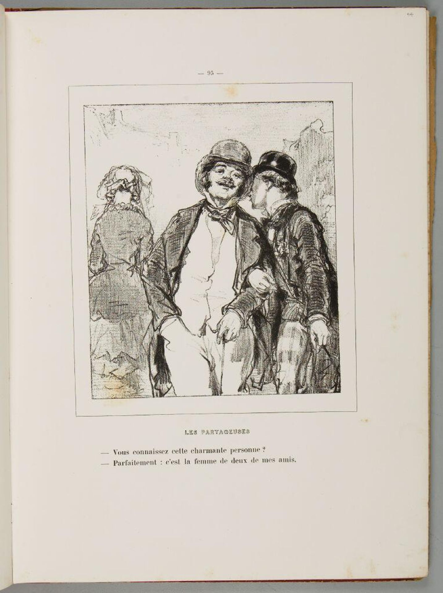 Do you know that charming person? Perfectly: she is the wife of two of my friends., p. 95 by Paul Gavarni