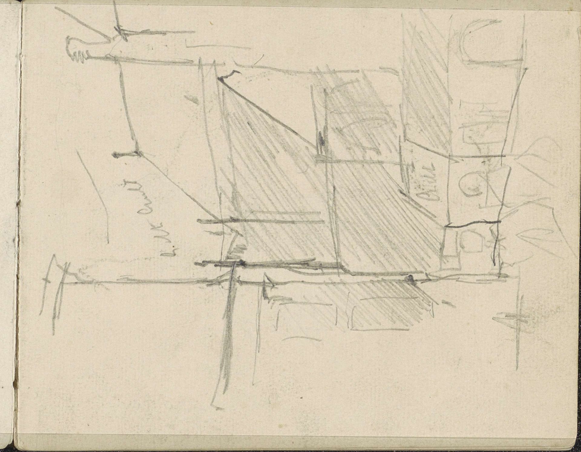 Gezicht op de Dam te Amsterdam met het Koninklijk Paleis en de Nieuwe Kerk by George Hendrik Breitner