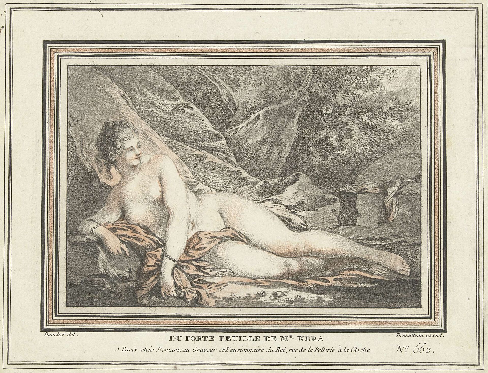 Liggende Venus by Gilles Demarteau