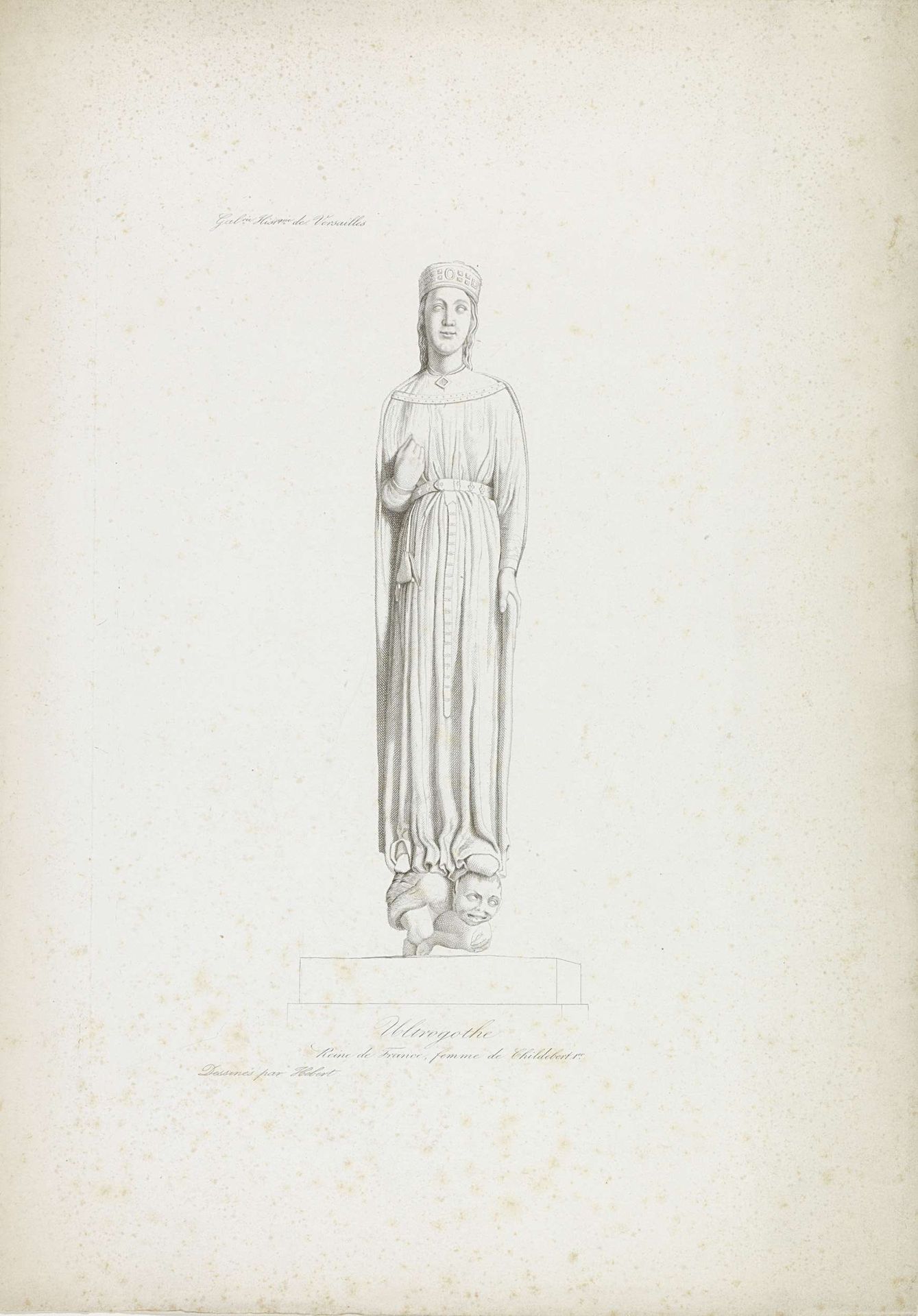 Sculptuur van Ultrogothe, koningin der Franken by Jacopo Bernardi