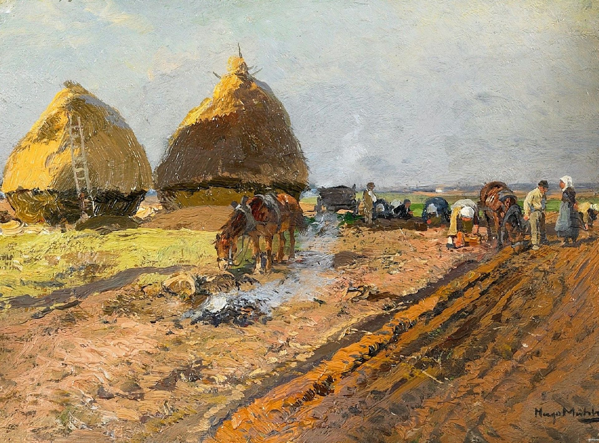 Potato harvest by Hugo Mühlig