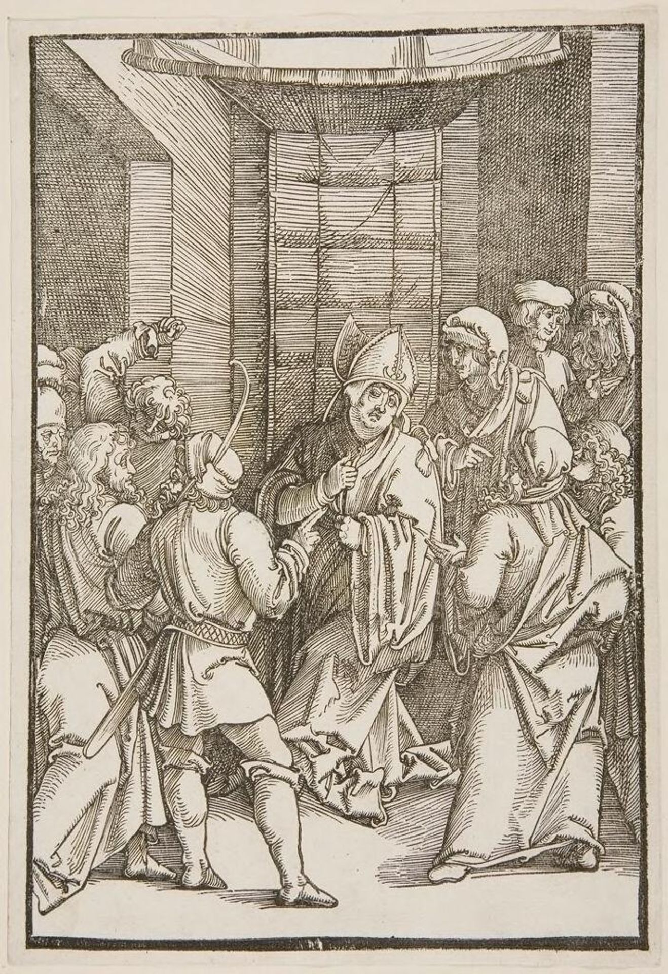 Christ before Caiaphas by Hans Schäufelein