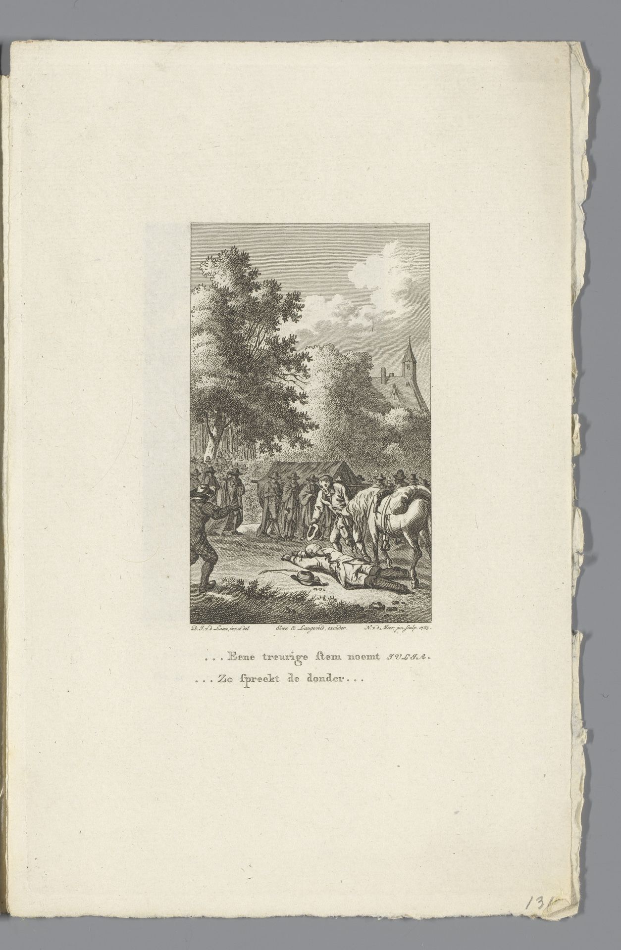 Eduard en de rouwstoet by Noach van der (II) Meer