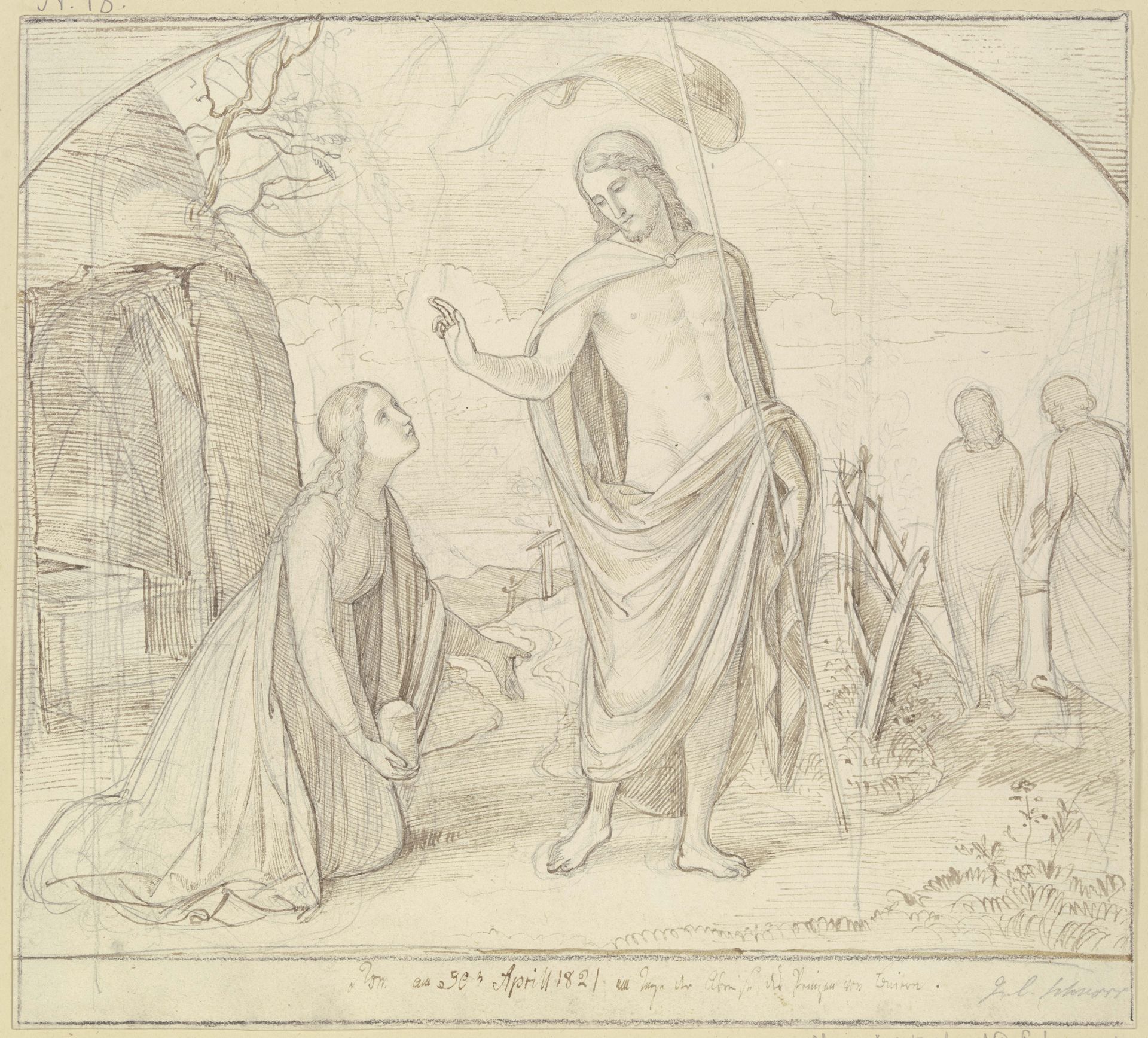 Noli me tangere by Julius Schnorr von Carolsfeld
