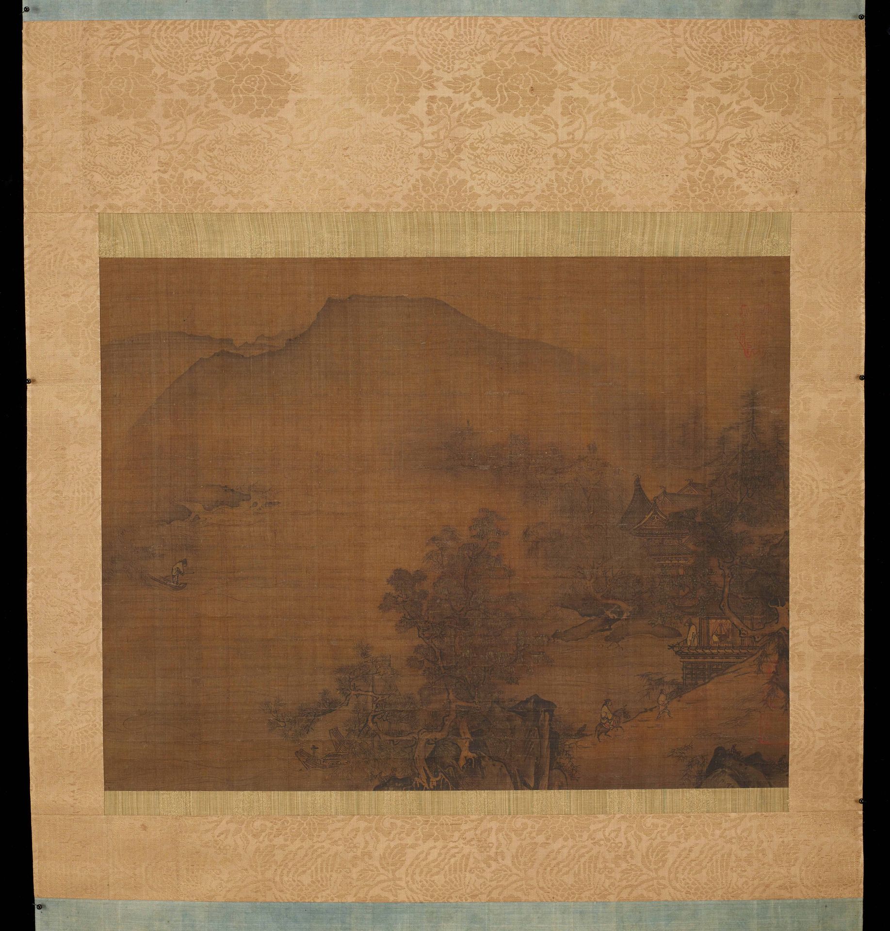 Landscape with Pavilion by Sesson Shūkei 雪村周継