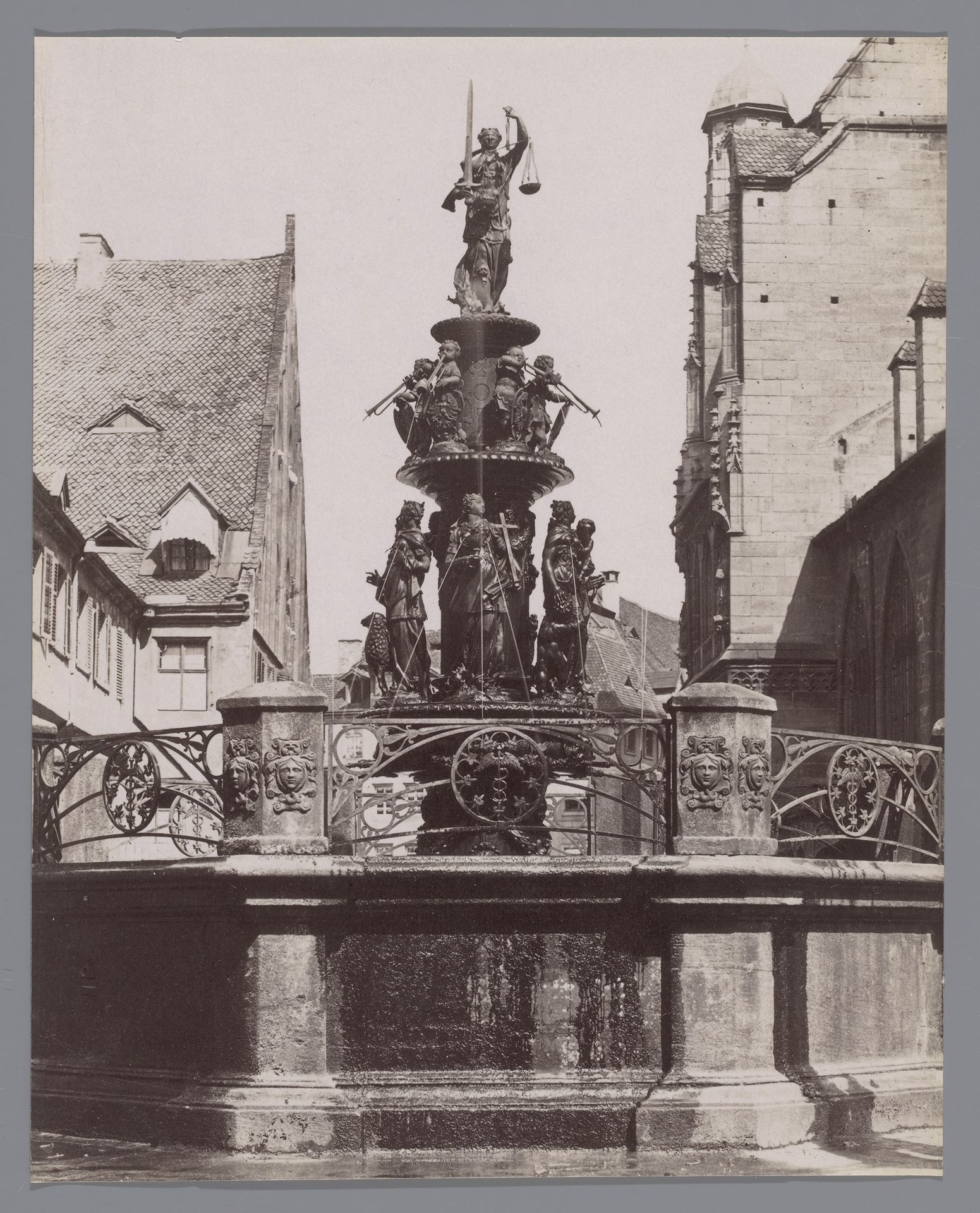 Tugendbrunnen in Neurenberg by Ferdinand Schmidt