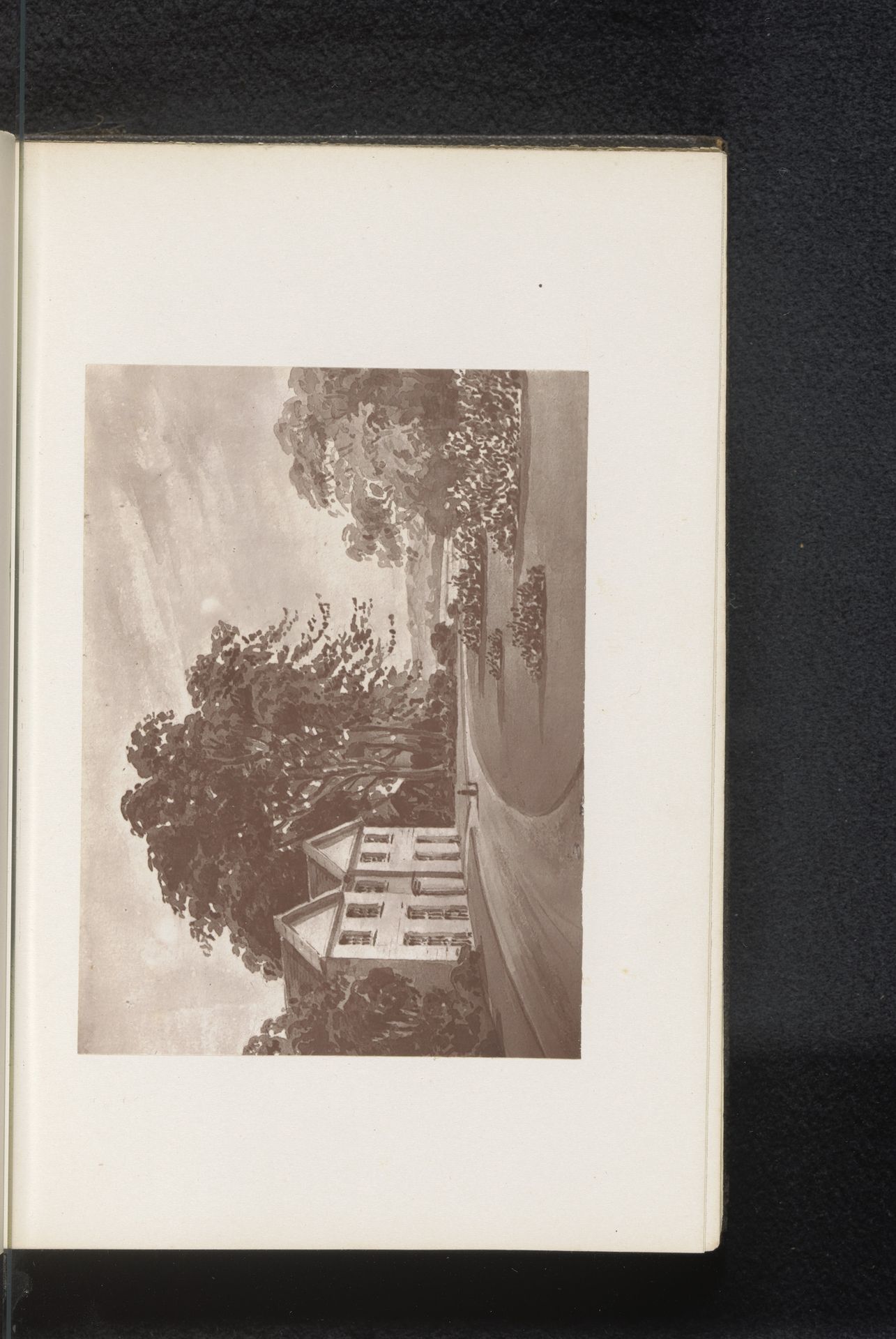 Fotoreproductie van een schildering, voorstellende een gezicht op de pastorie van Stoke by Anonymous