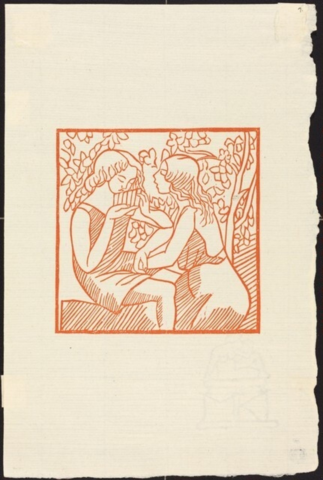 First Book: Daphnis Playing His Pipe for Chloe (Daphnis jouant de l'harmonica pour Chloe) by Aristide Maillol