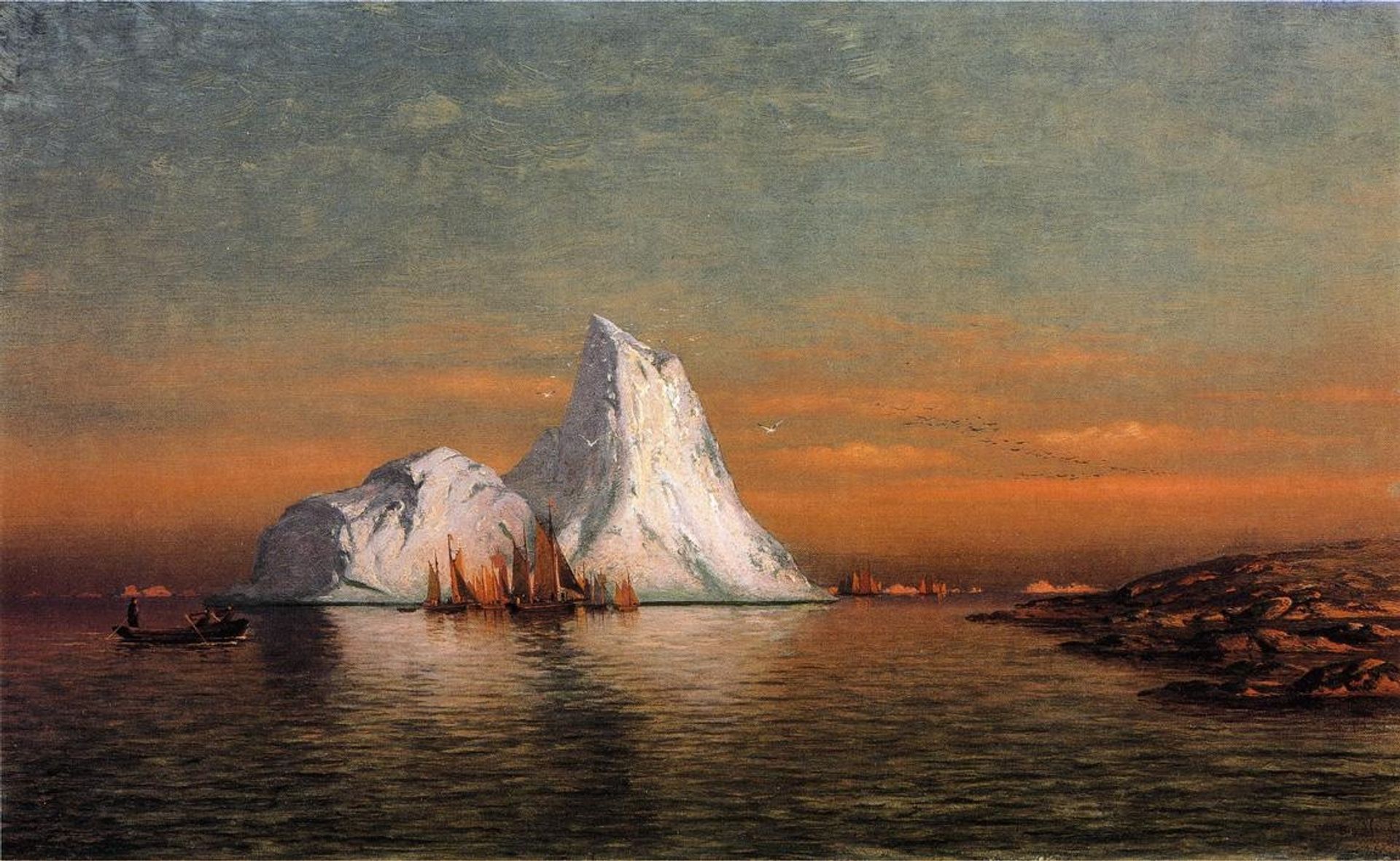 Fishing Fleet off Labrador by William Bradford