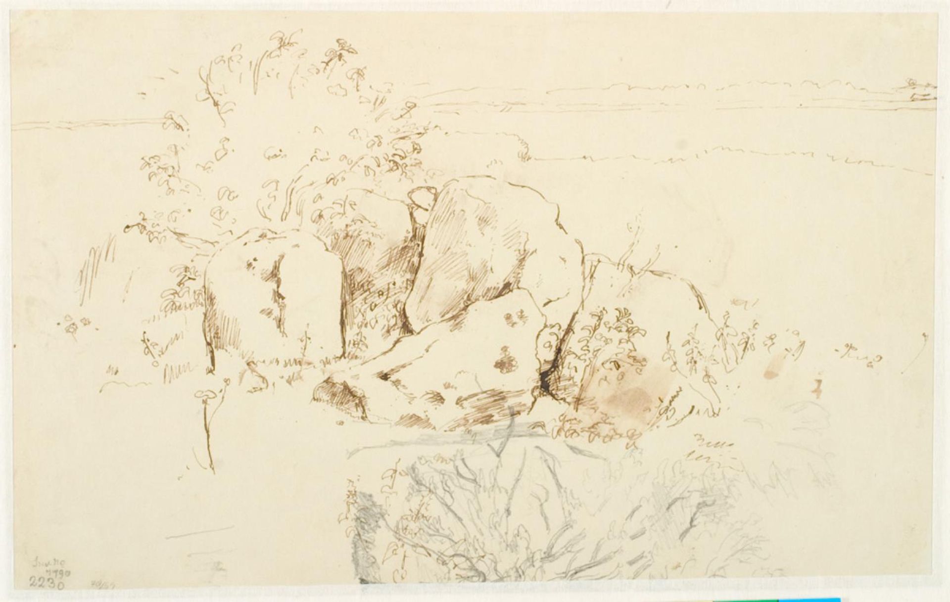 Kæmpehøj på Brandsø by Dankvart Dreyer