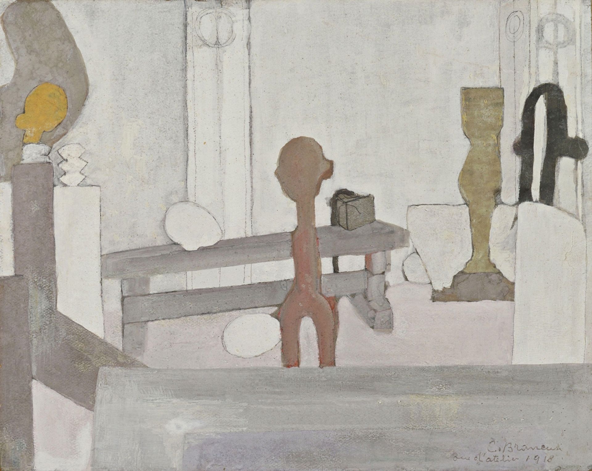 View of the Artist's Studio by Constantin Brâncuși