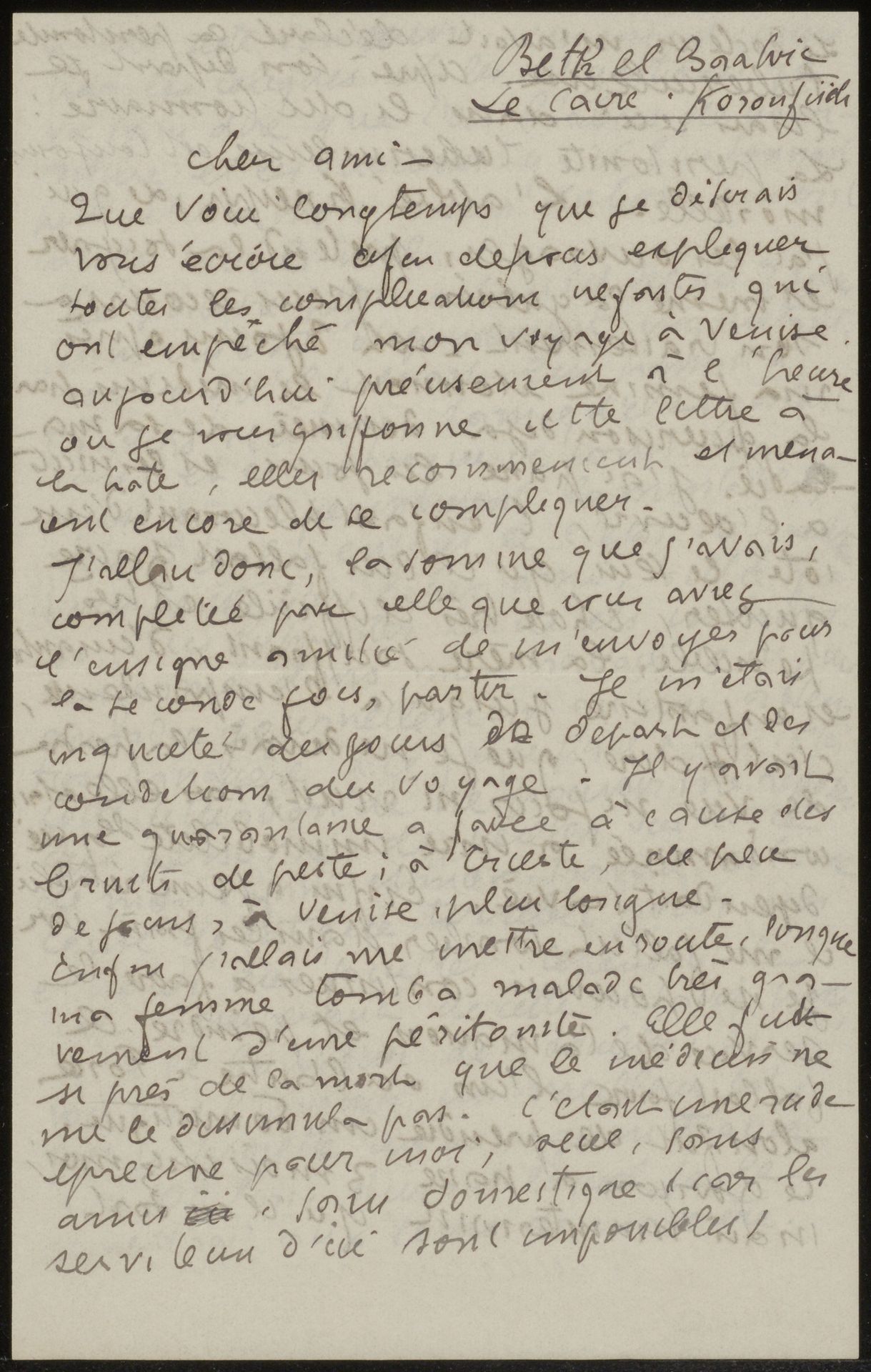 Brief aan Andries Bonger by Emile Bernard