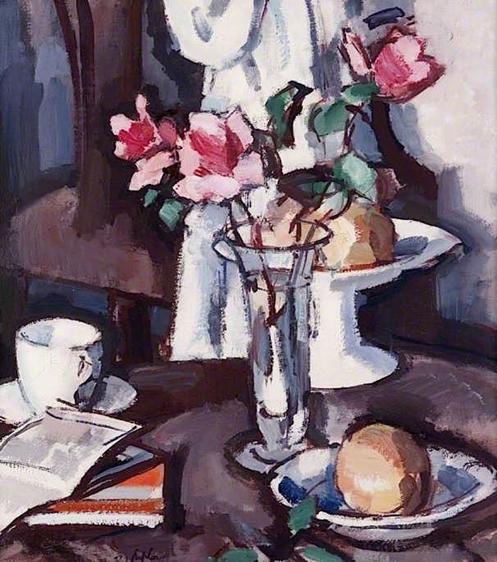 Still Life, Red Roses by Samuel Peploe