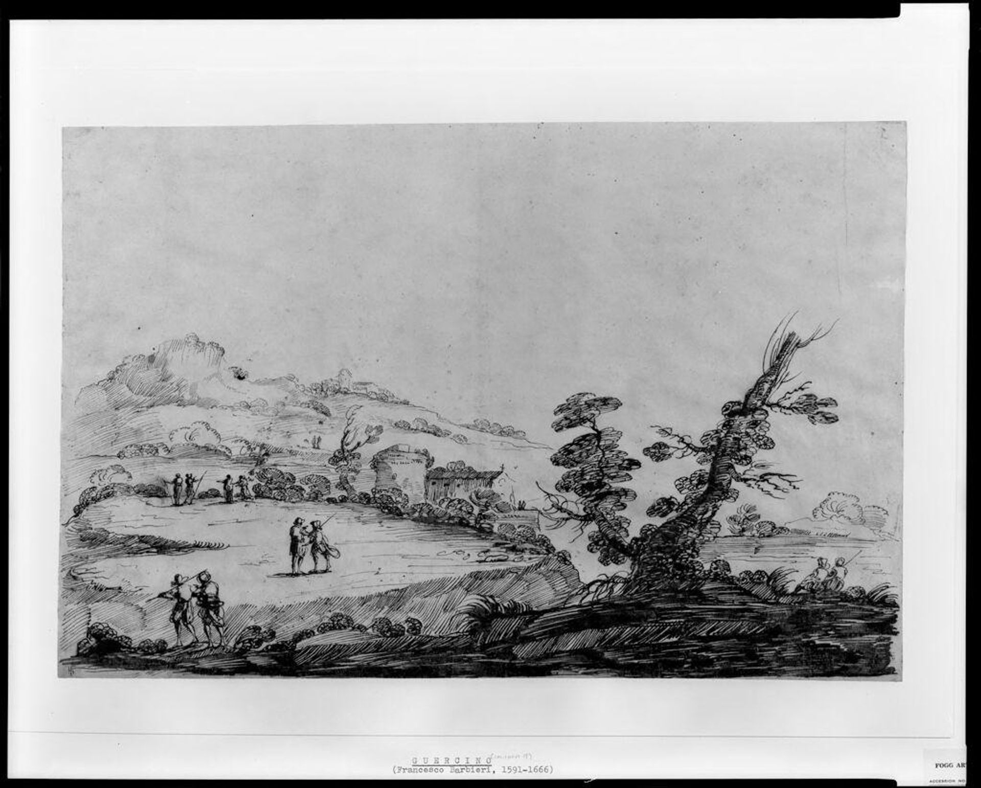 Landscape by Imitator of Guercino (Giovanni Francesco Barbieri)