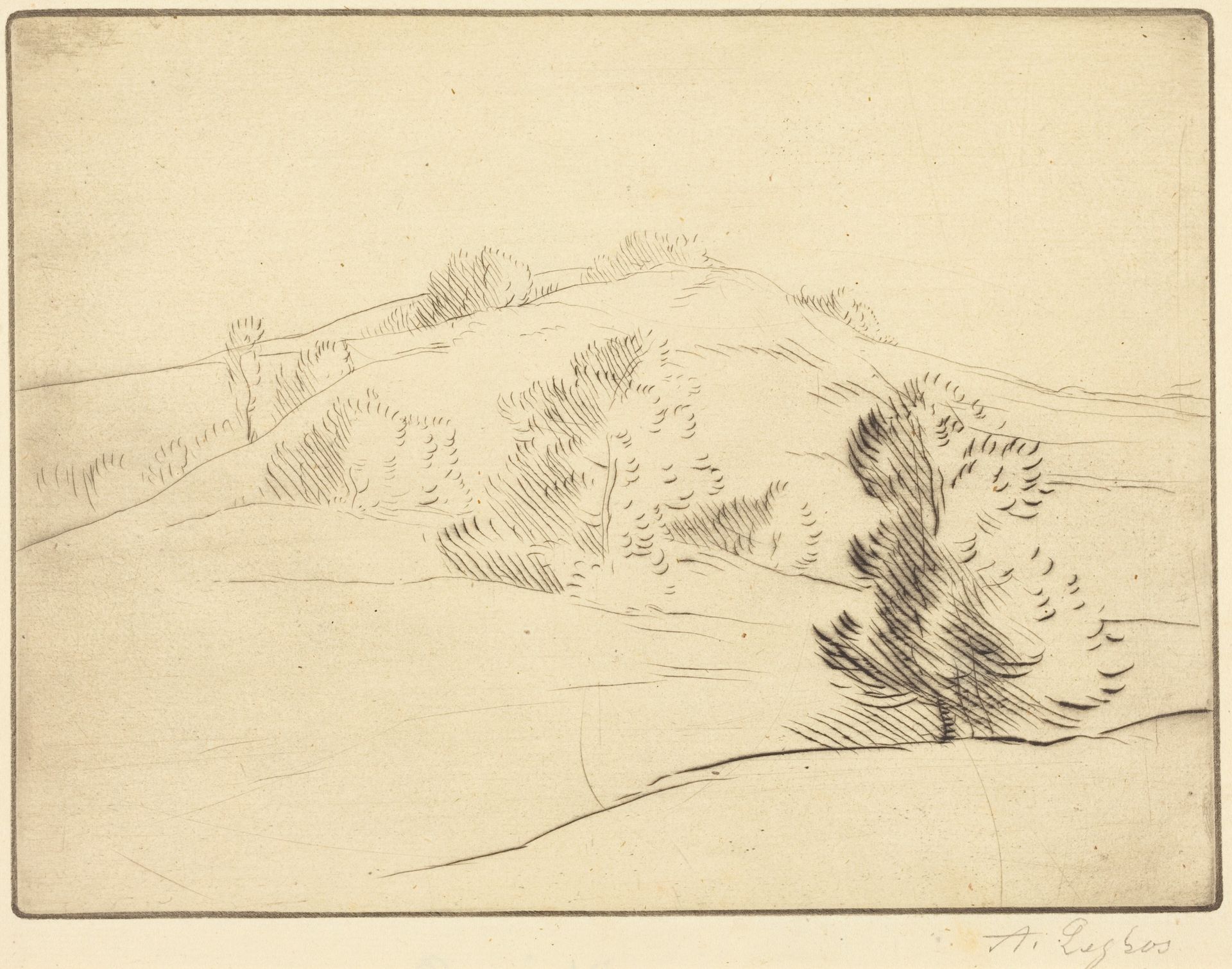 Small Hill (Le coteau) by Alphonse Legros