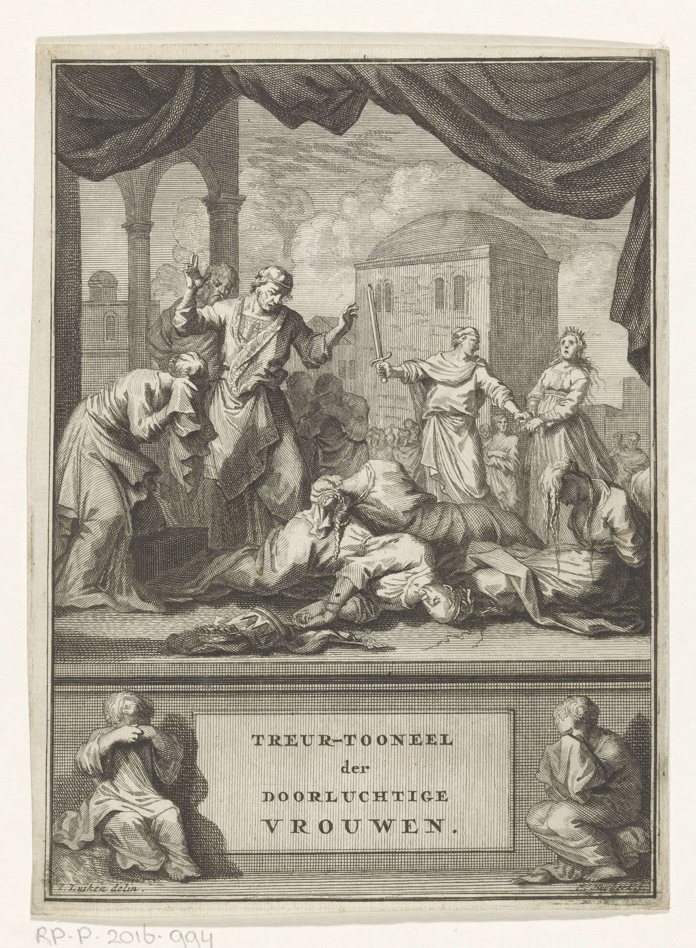 Ondergang van vorstinnen by Cornelis Huyberts