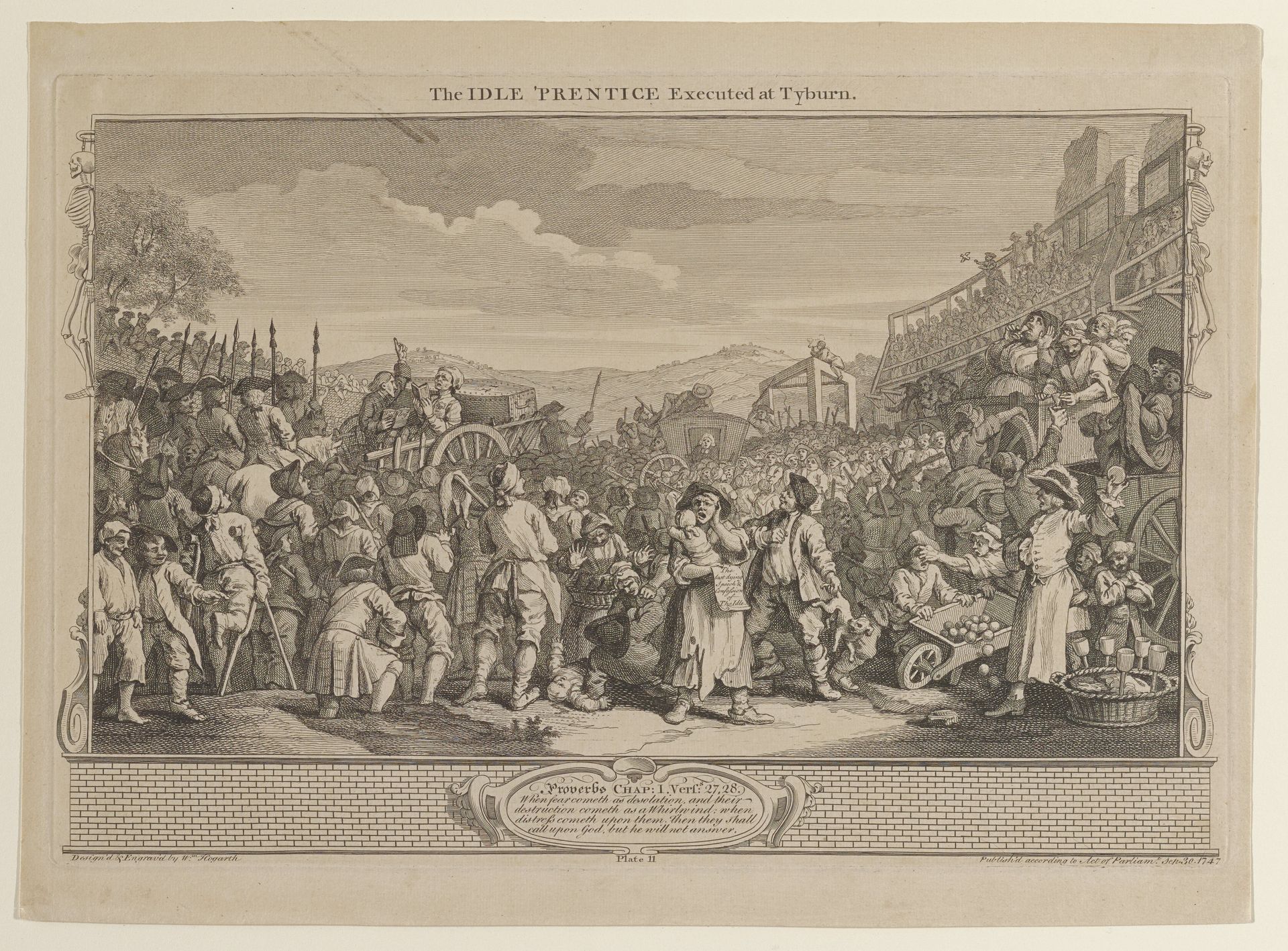 The Idle Prentice Executed at Tyburn by William Hogarth